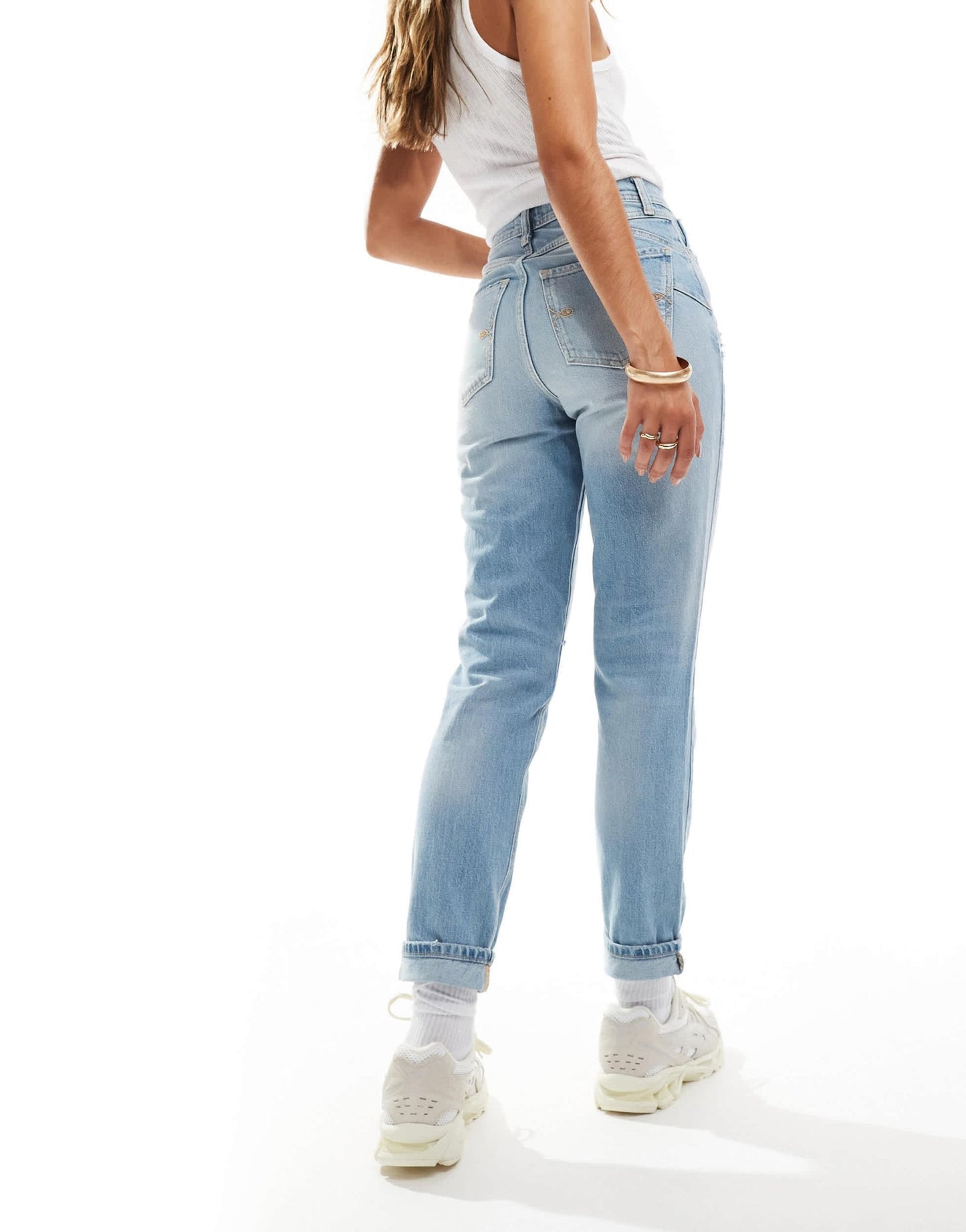 River Island mom sculpt jean in light - blue - ASOS Sample Sale EU Store