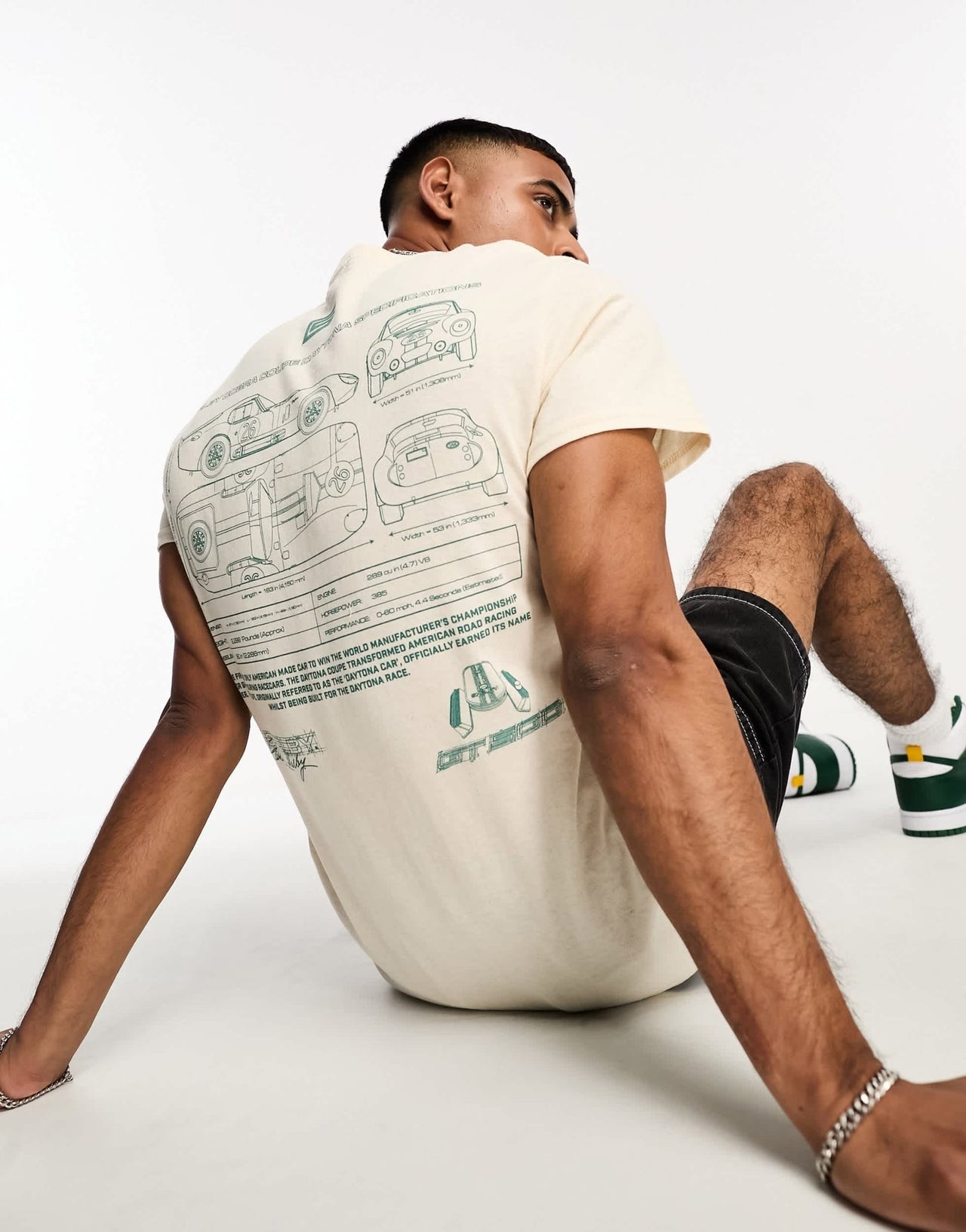 River Island motorcross t-shirt in ecru - ASOS Sample Sale EU Store