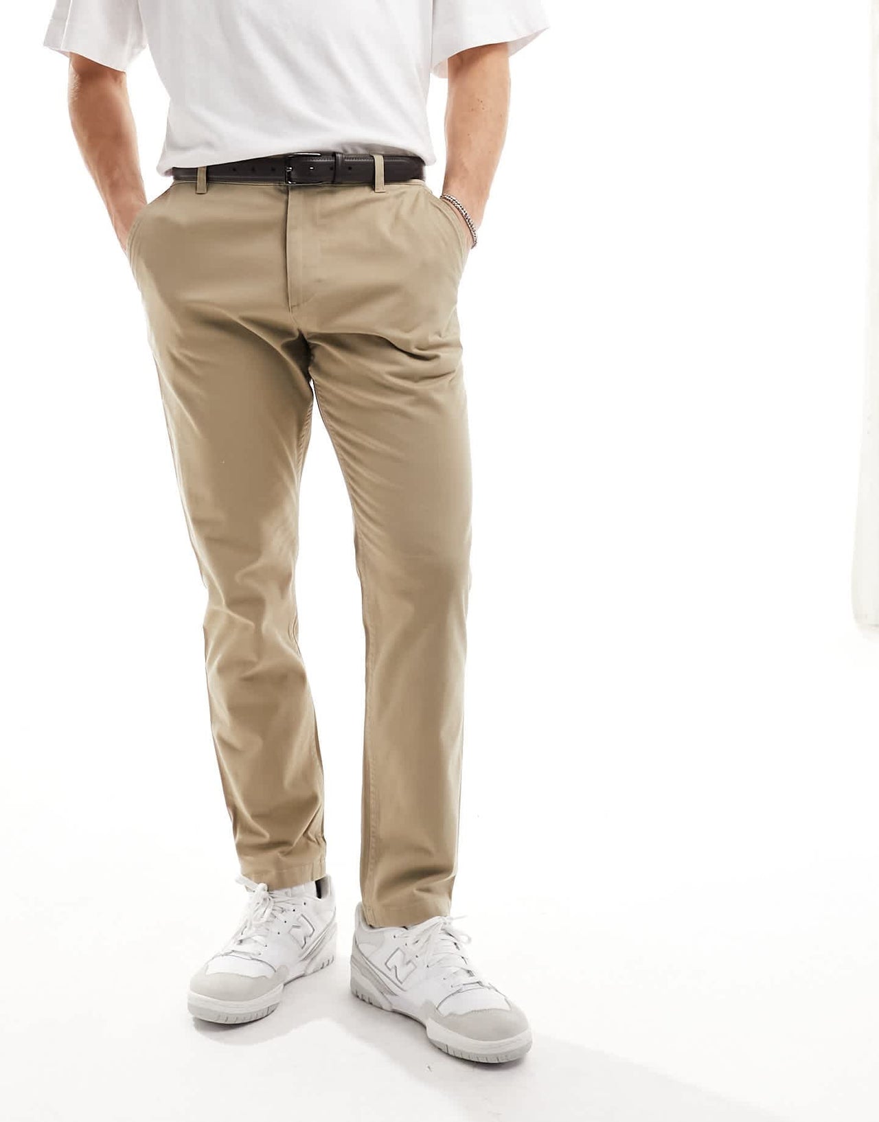River Island premium belt in dark brown - ASOS Sample Sale EU Store