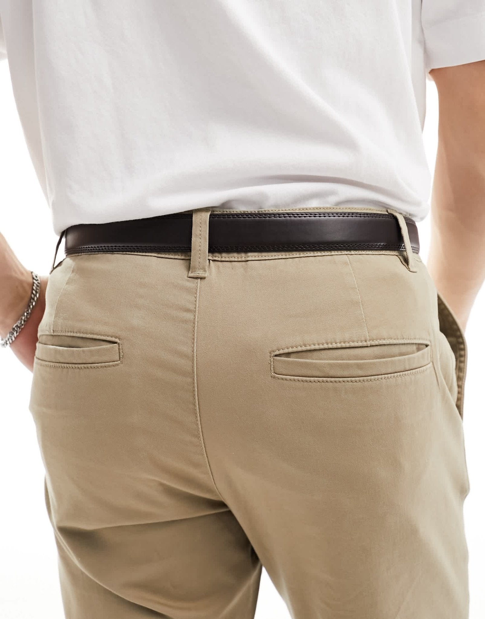 River Island premium belt in dark brown - ASOS Sample Sale EU Store