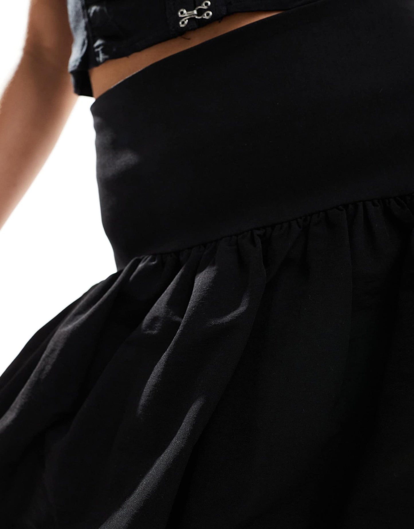 River Island puff ball mini skirt in black - ASOS Sample Sale EU Store