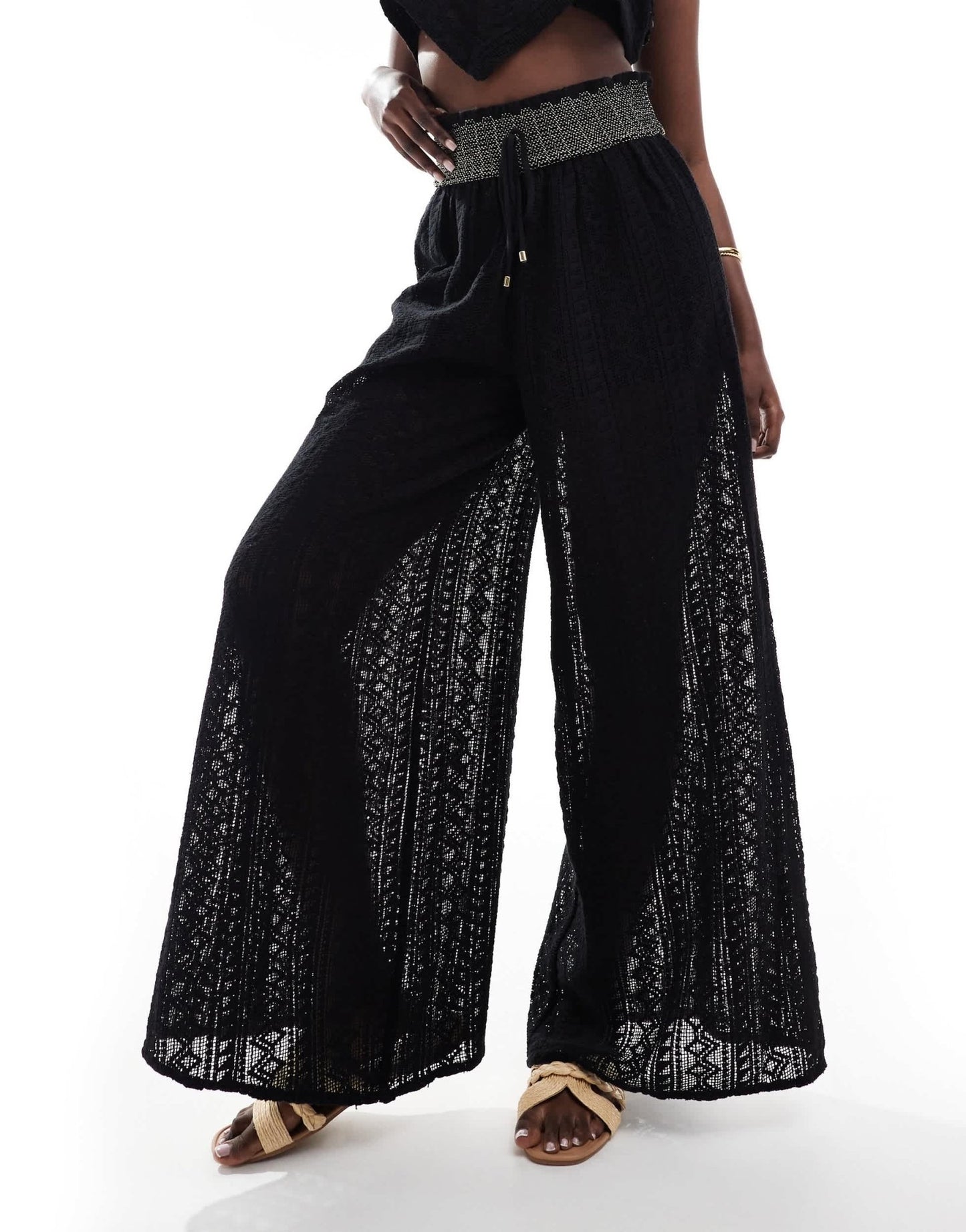 River Island scarf print cargo trouser co - ord in black - ASOS Sample Sale EU Store