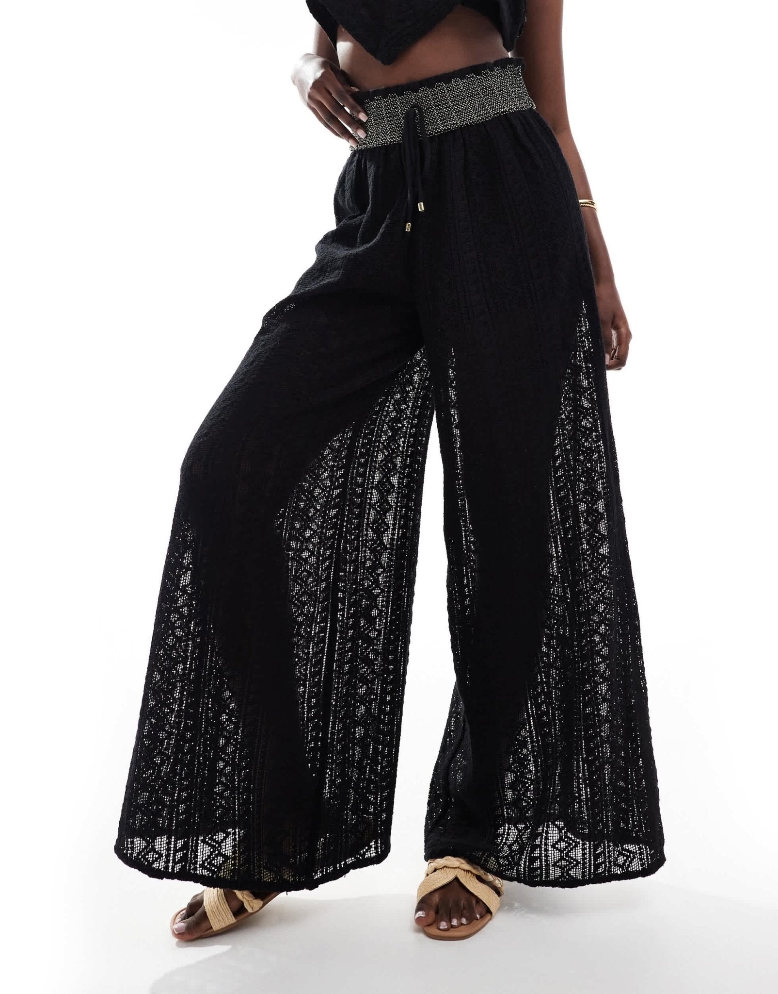 River Island scarf print cargo trouser co - ord in black - ASOS Sample Sale EU Store