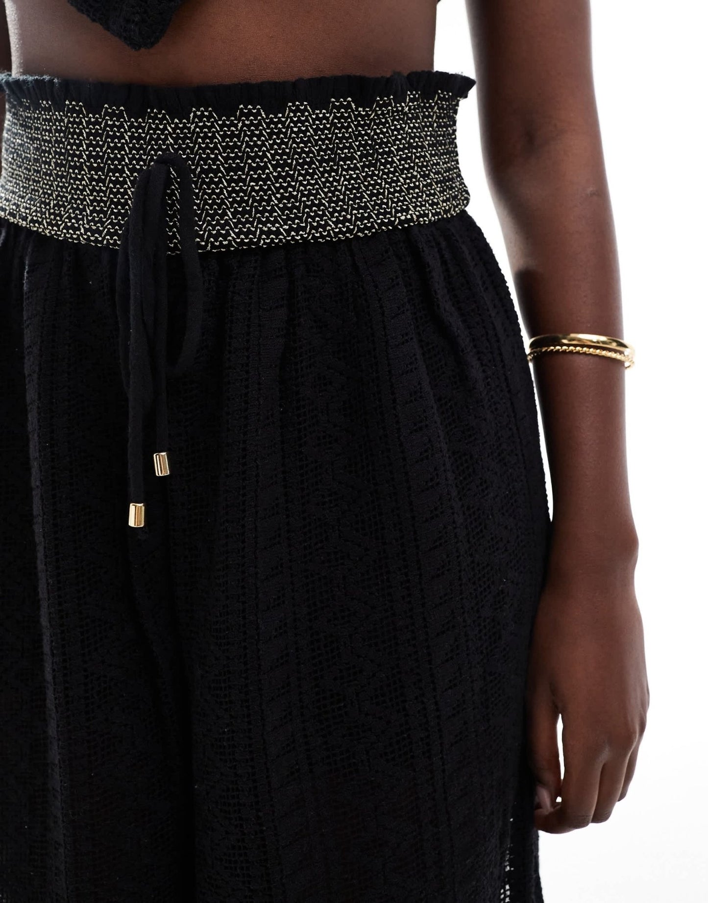 River Island scarf print cargo trouser co - ord in black - ASOS Sample Sale EU Store