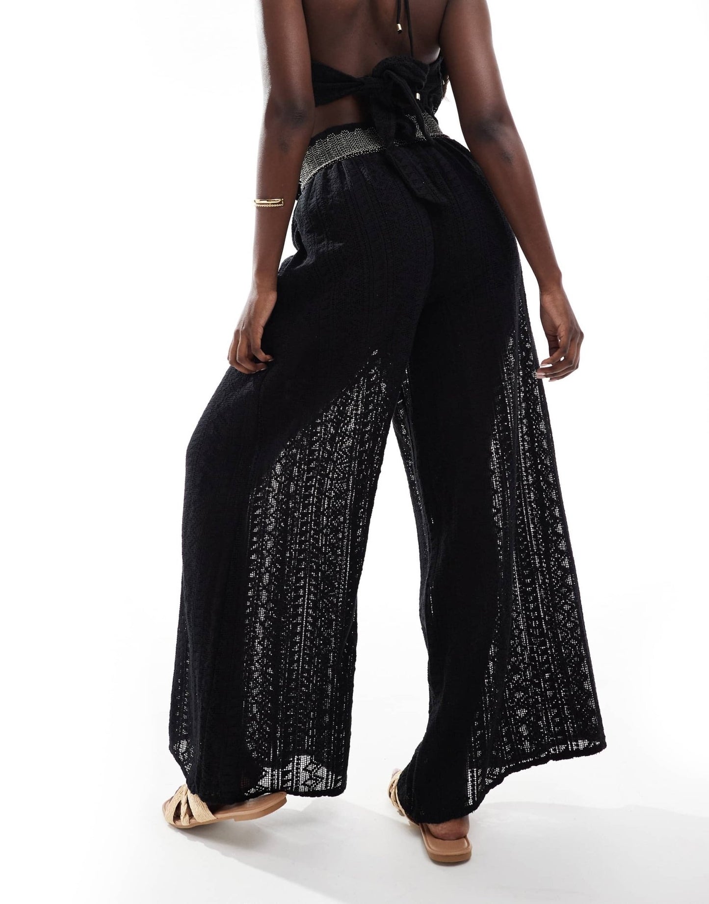 River Island scarf print cargo trouser co - ord in black - ASOS Sample Sale EU Store
