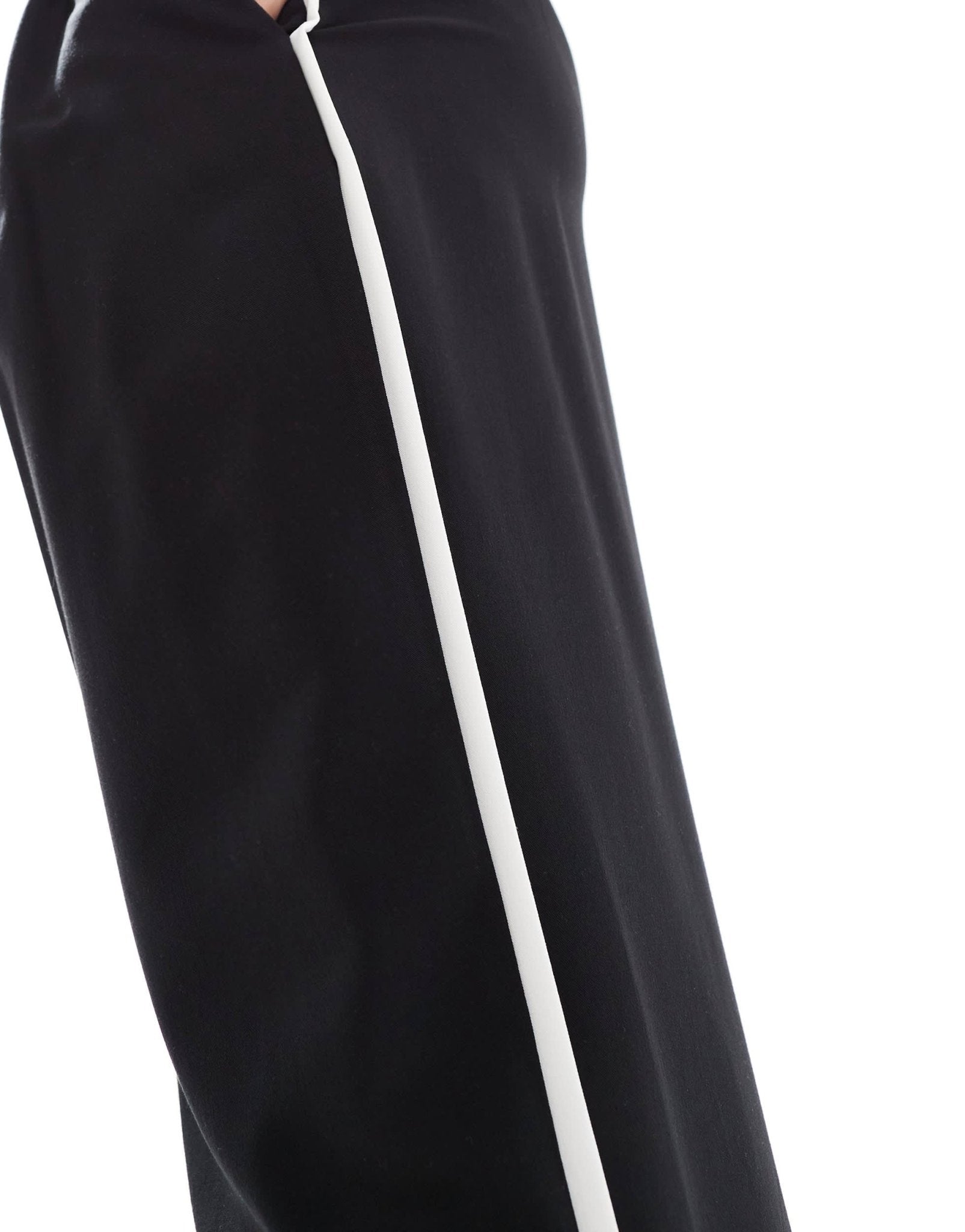 River Island side stripe trouser in black - ASOS Sample Sale EU Store