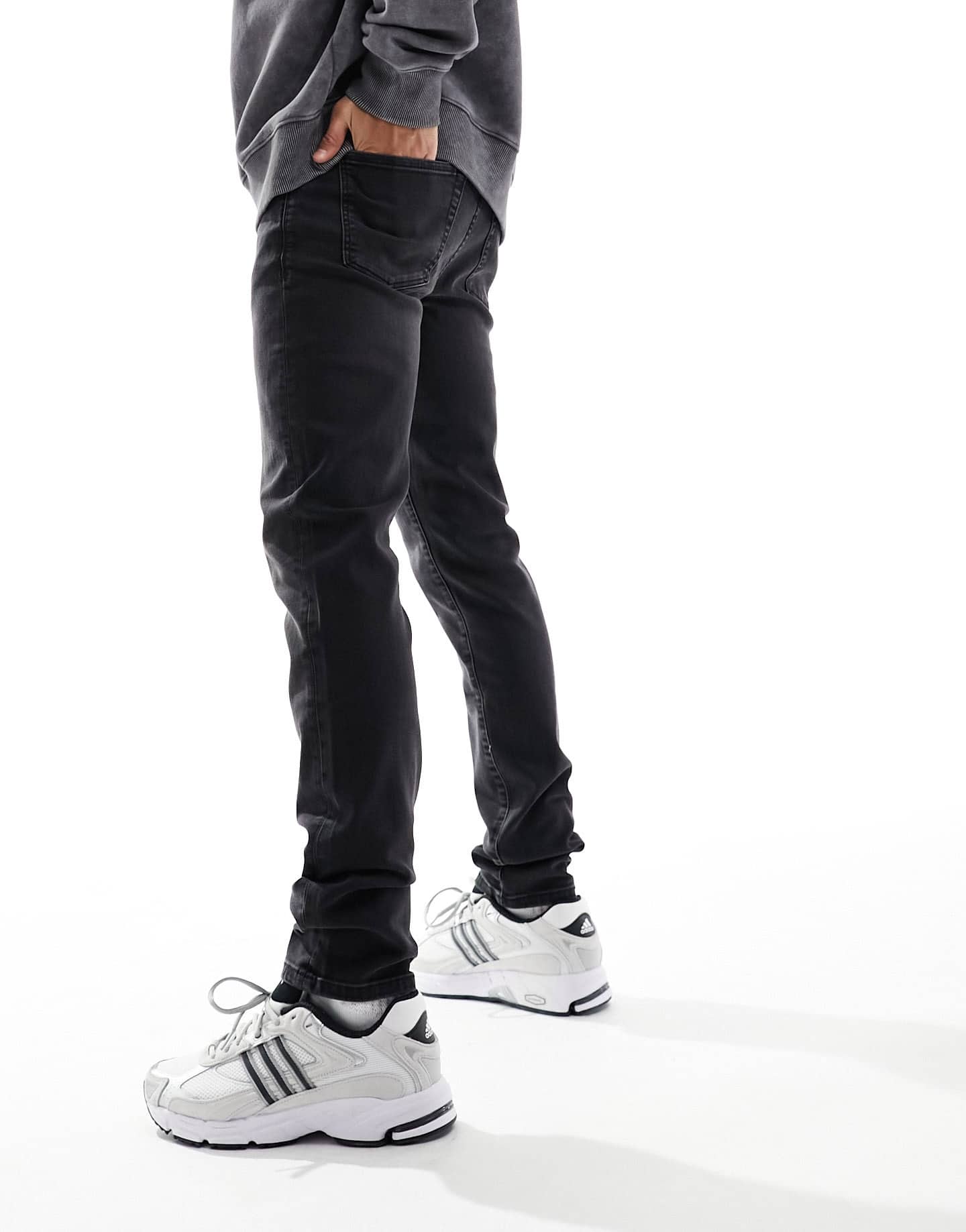 River Island skinny jean in washed black - ASOS Sample Sale EU Store