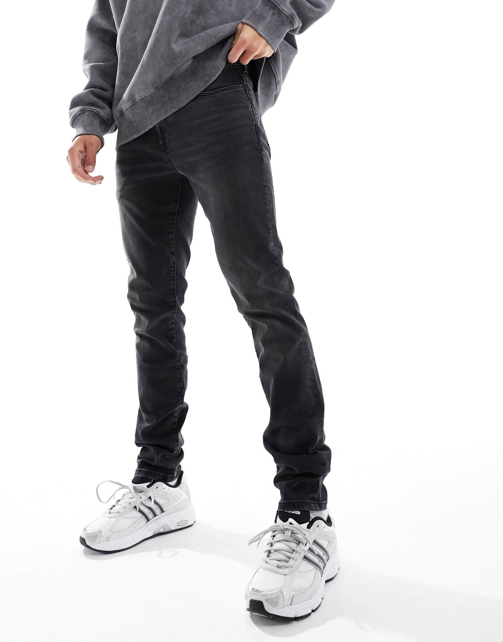 River Island skinny jean in washed black - ASOS Sample Sale EU Store