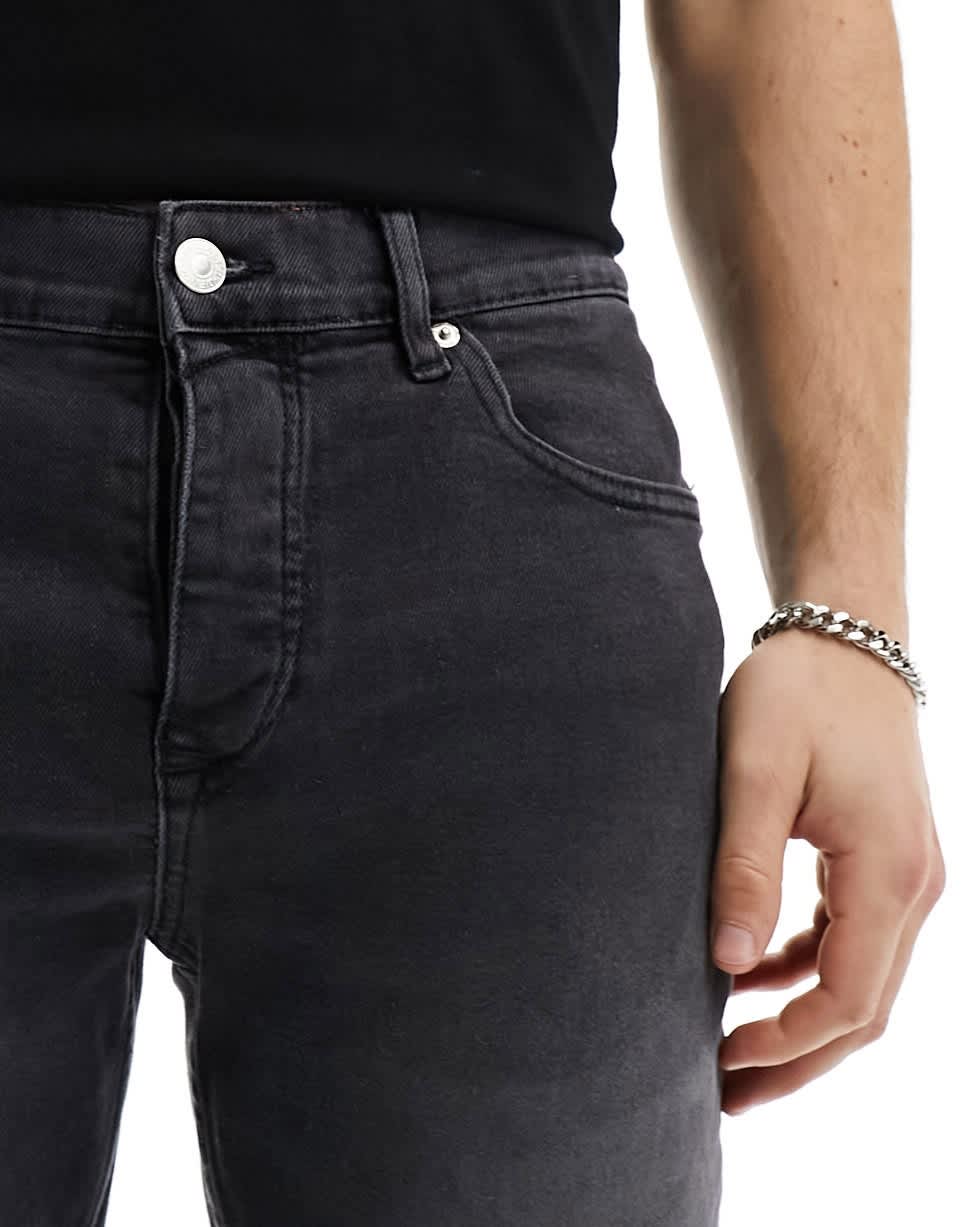 River Island slim fit jeans in black - ASOS Sample Sale EU Store
