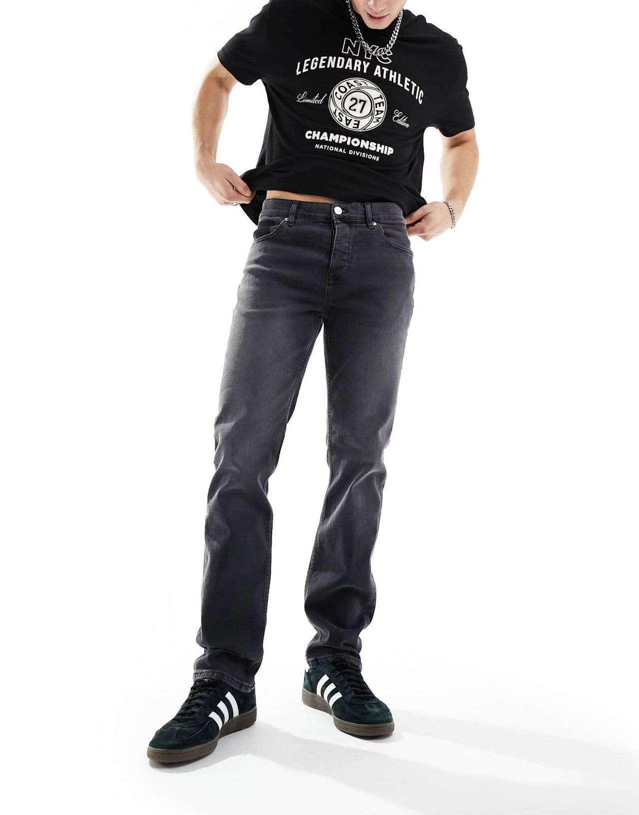 River Island slim fit jeans in black - ASOS Sample Sale EU Store