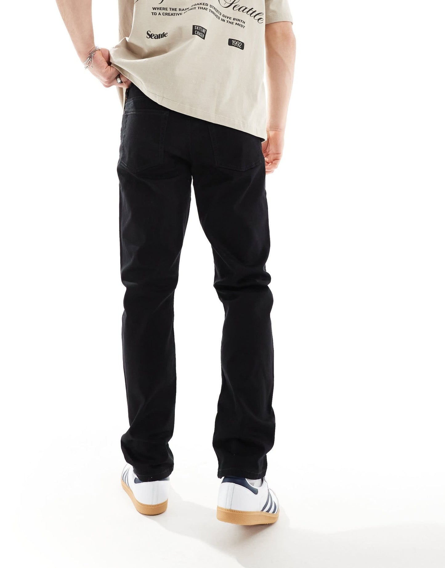 River Island slim fit jeans in black - ASOS Sample Sale EU Store