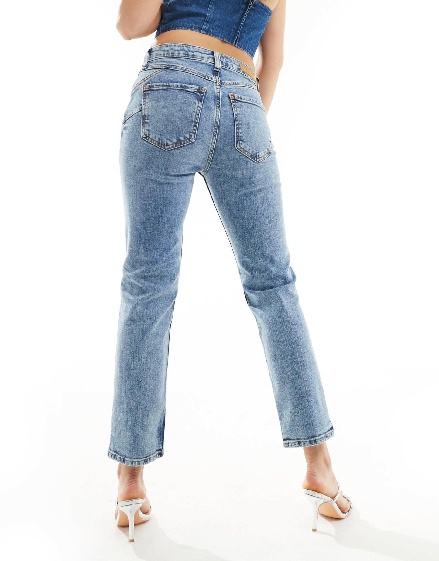 River Island slim straight leg jeans in blue - ASOS Sample Sale EU Store