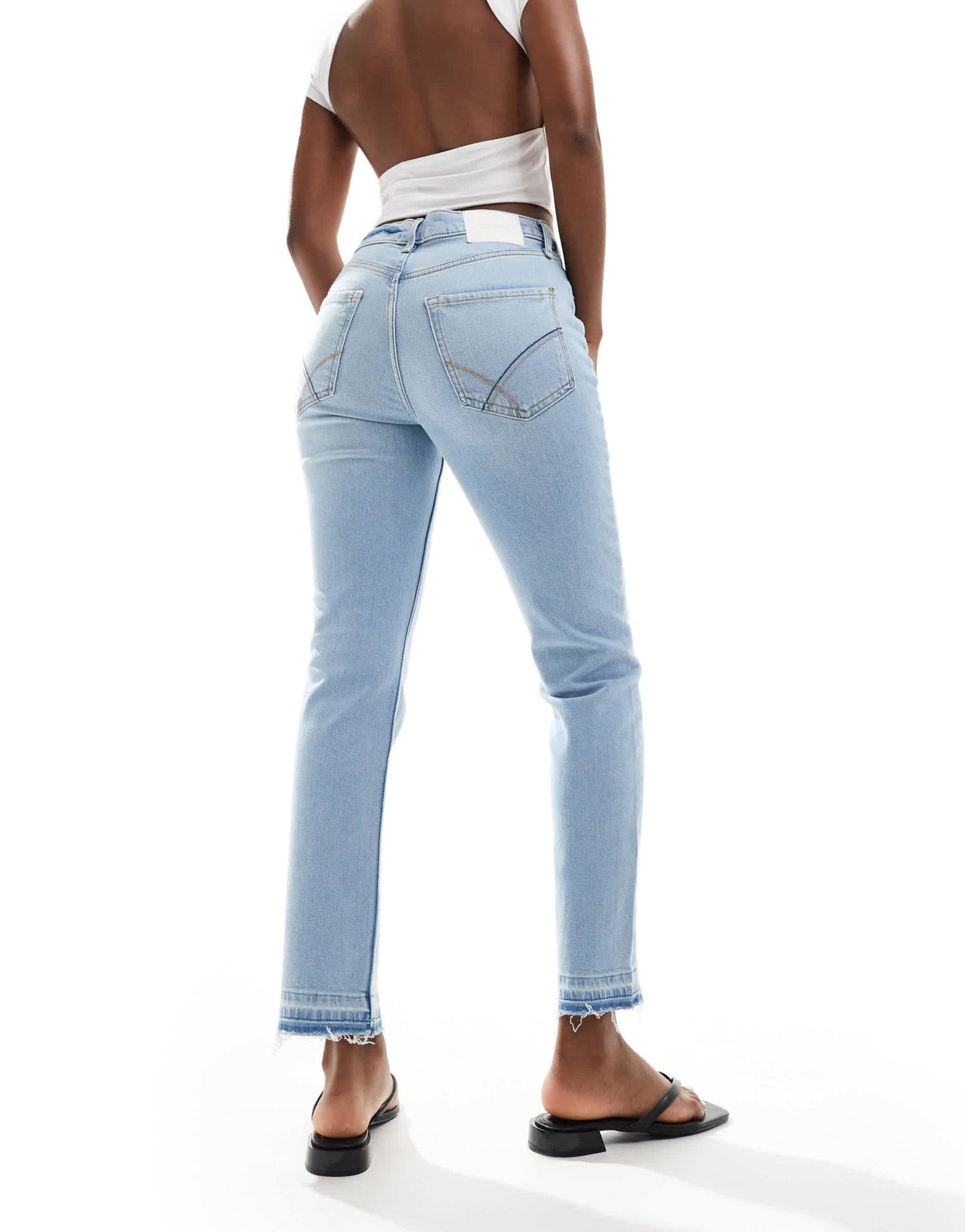 River Island straight jean in light blue - ASOS Sample Sale EU Store