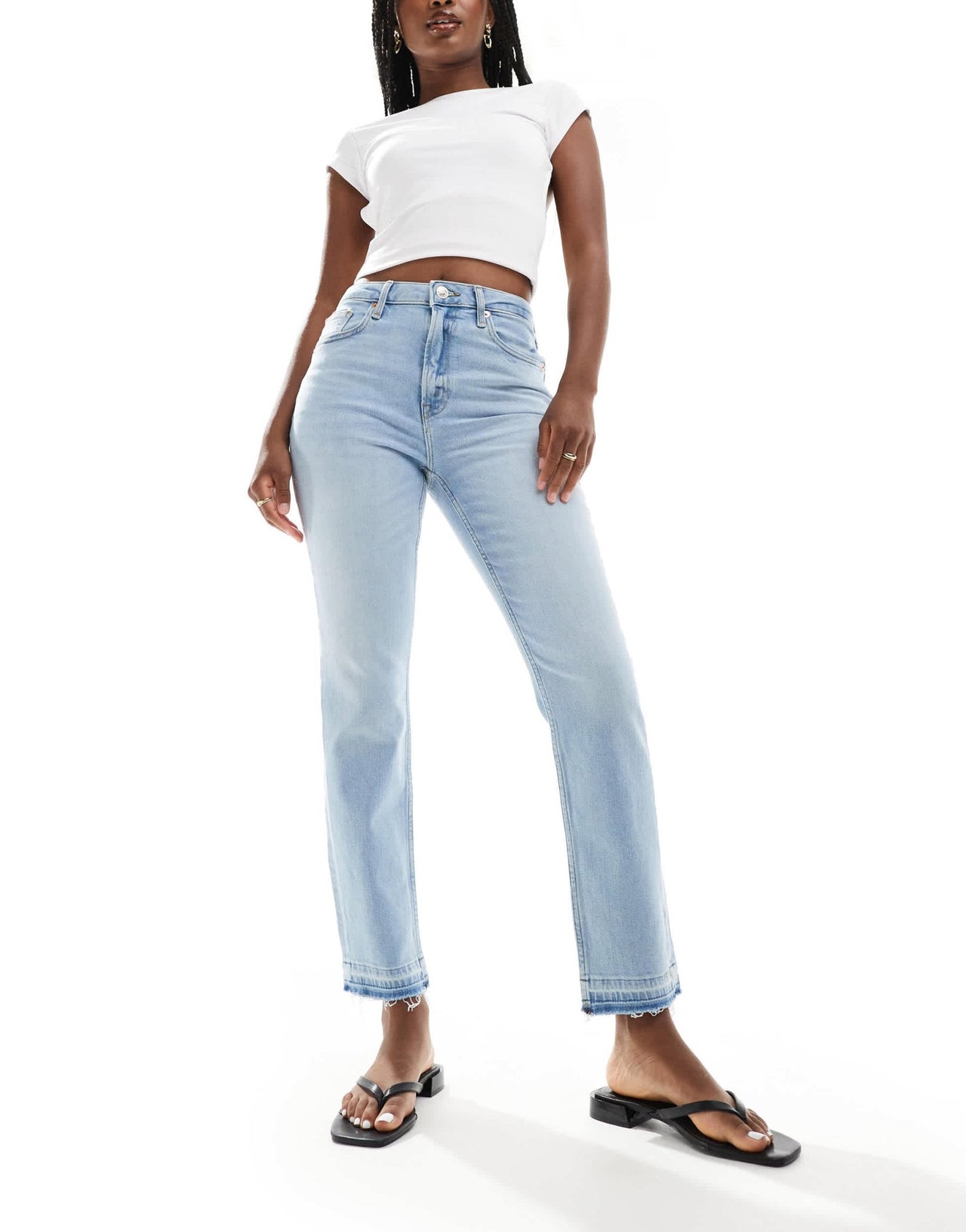 River Island straight jean in light blue - ASOS Sample Sale EU Store