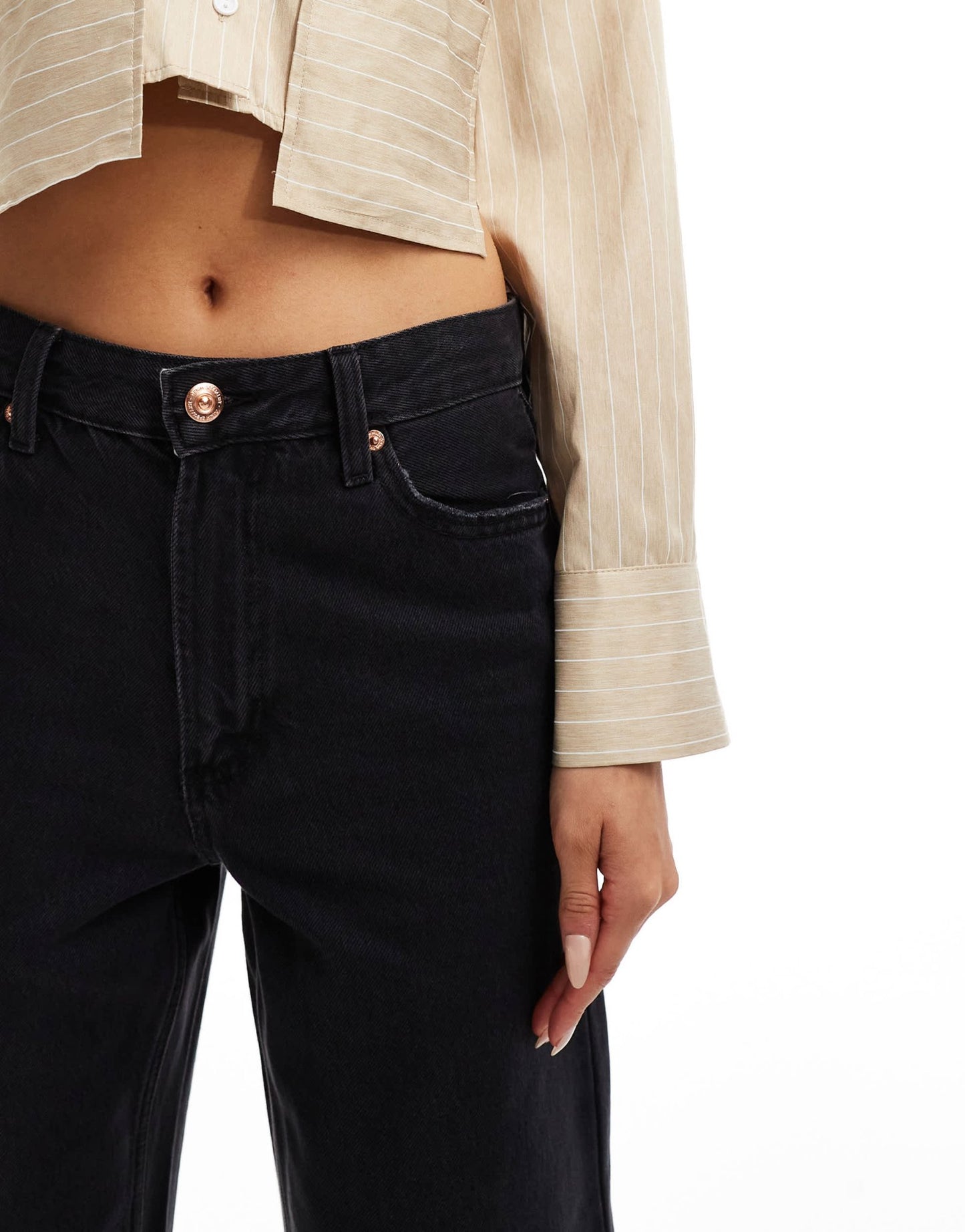 River Island straight leg jean in black - ASOS Sample Sale EU Store
