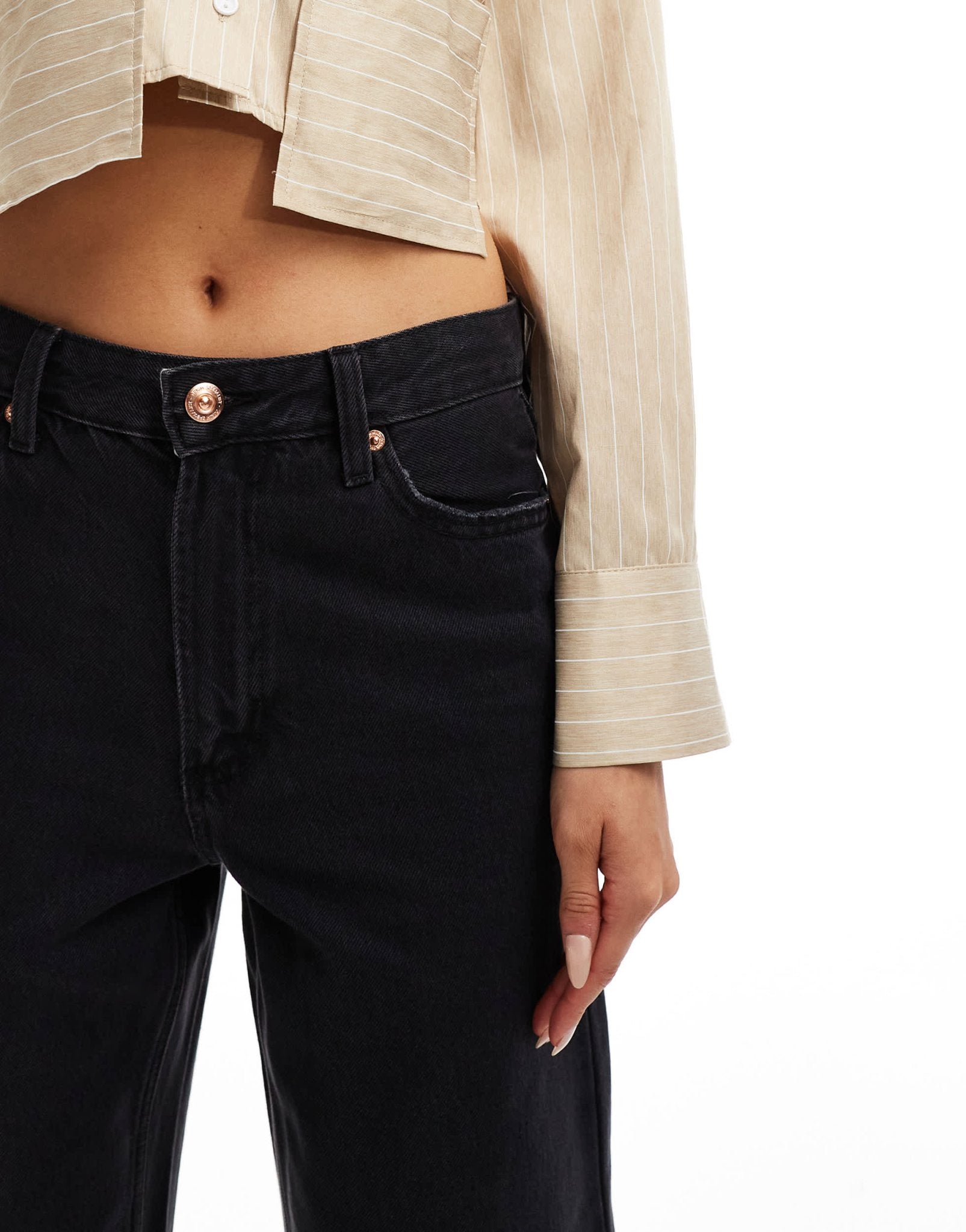 River Island straight leg jean in black - ASOS Sample Sale EU Store