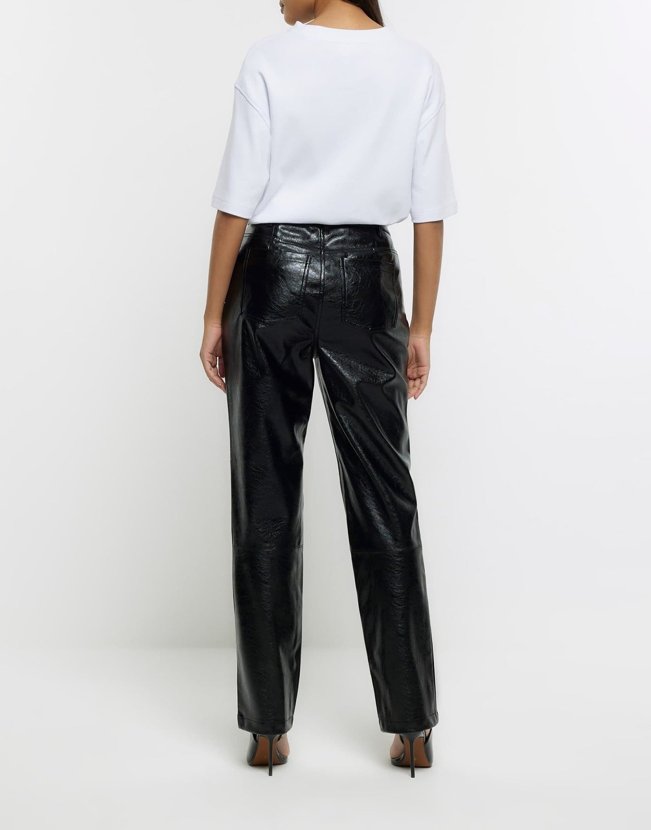 River Island straight leg trouser in black - ASOS Sample Sale EU Store