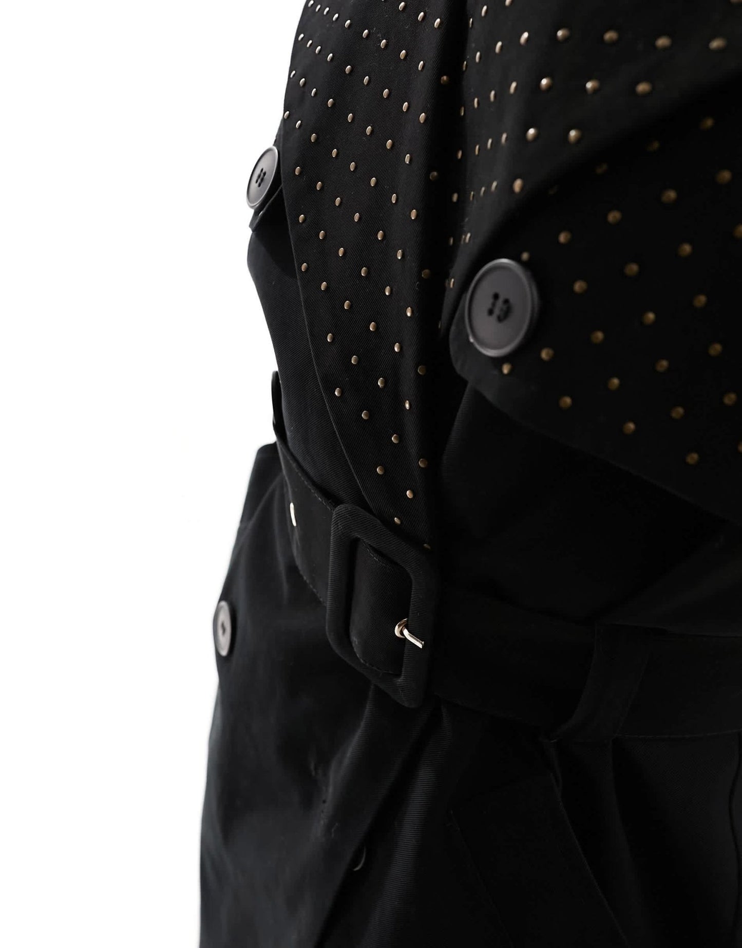 River Island studded trench coat in black - ASOS Sample Sale EU Store