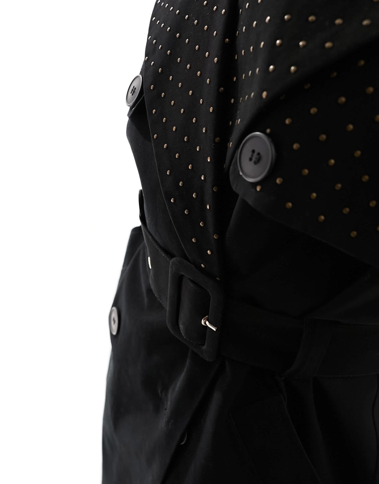 River Island studded trench coat in black - ASOS Sample Sale EU Store