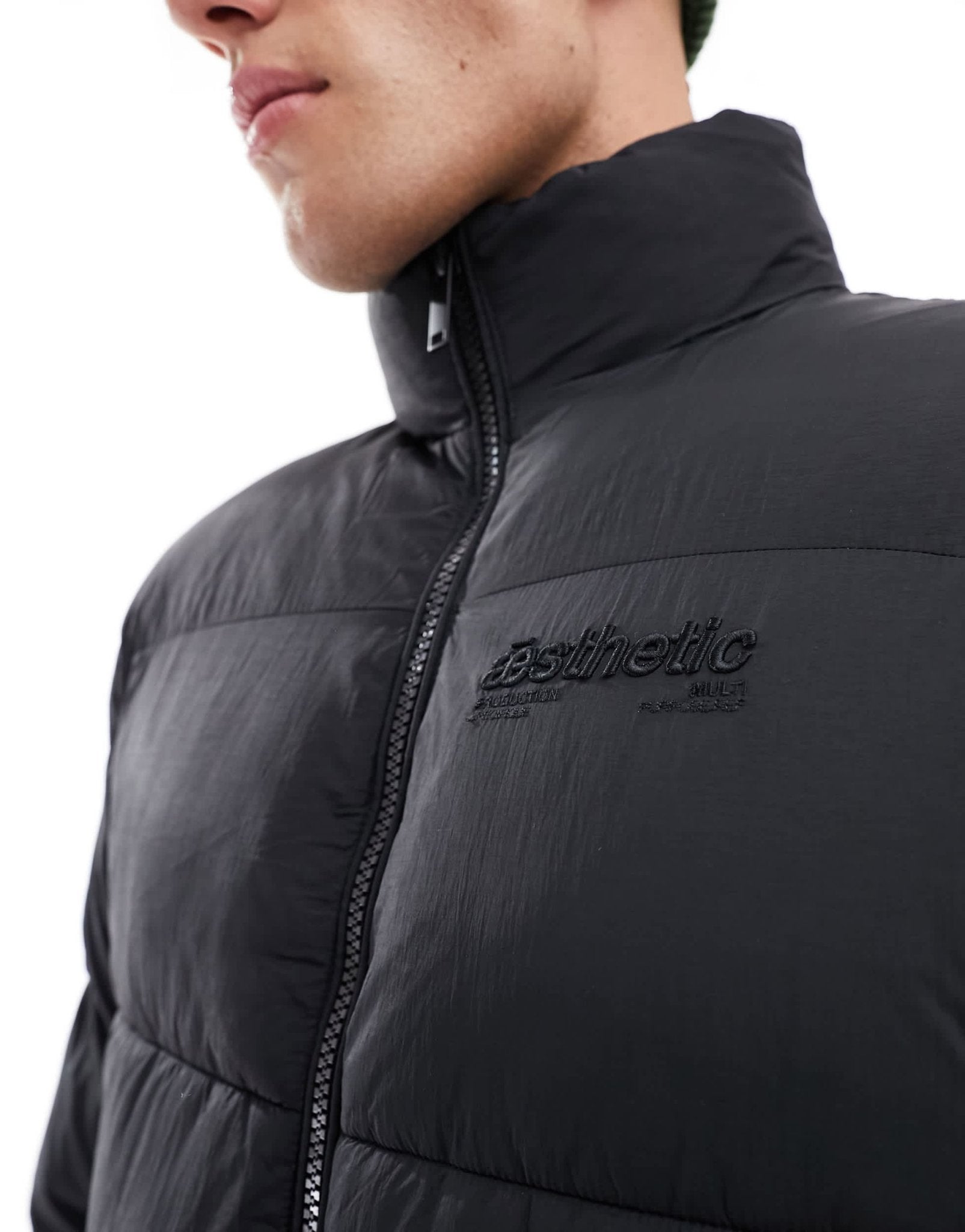 River Island studio puffer jacket in black - ASOS Sample Sale EU Store
