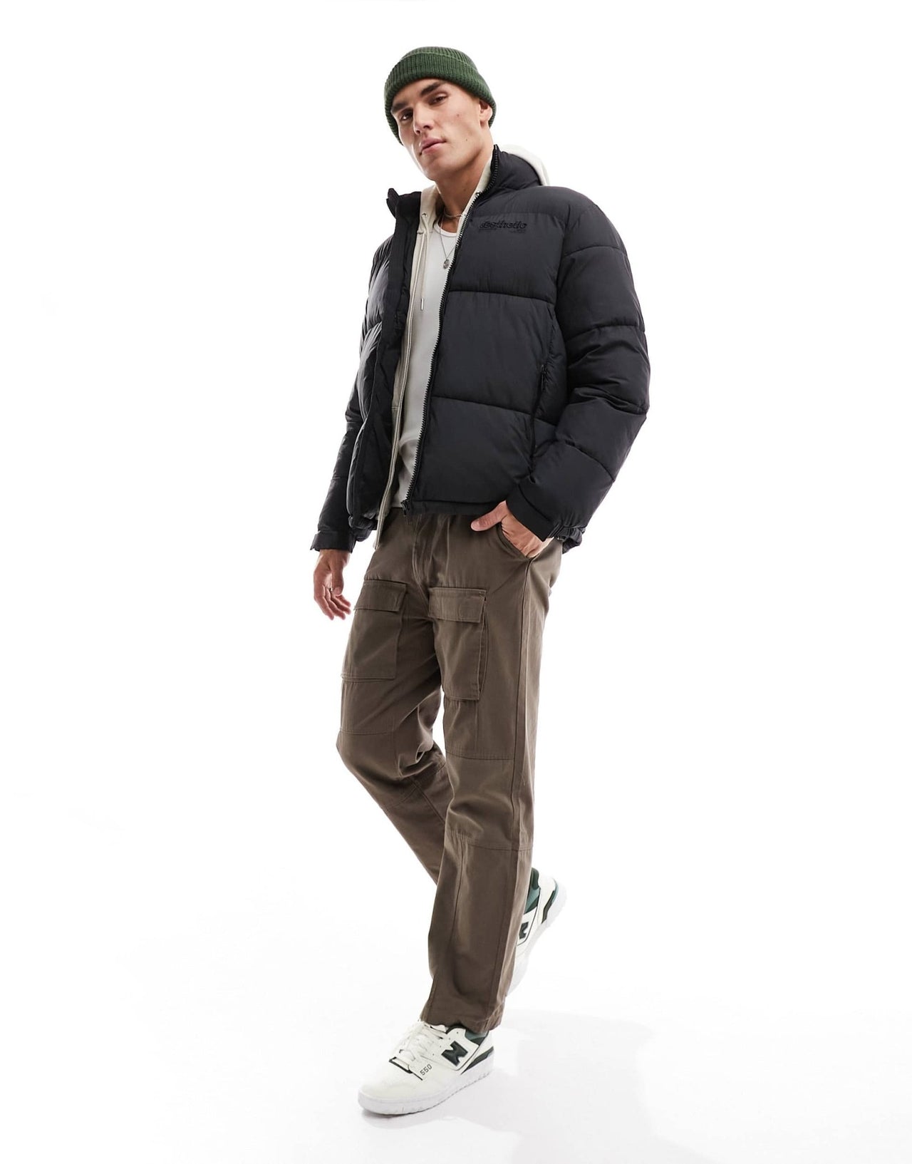 River Island studio puffer jacket in black - ASOS Sample Sale EU Store