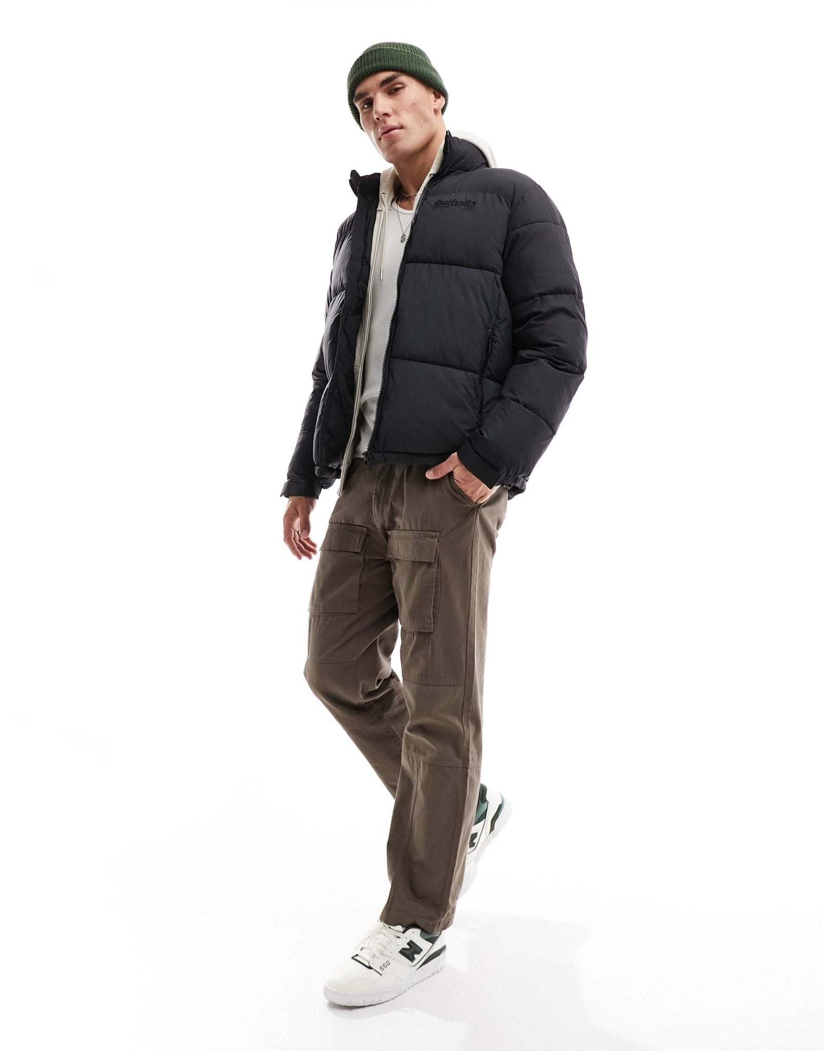 River Island studio puffer jacket in black - ASOS Sample Sale EU Store