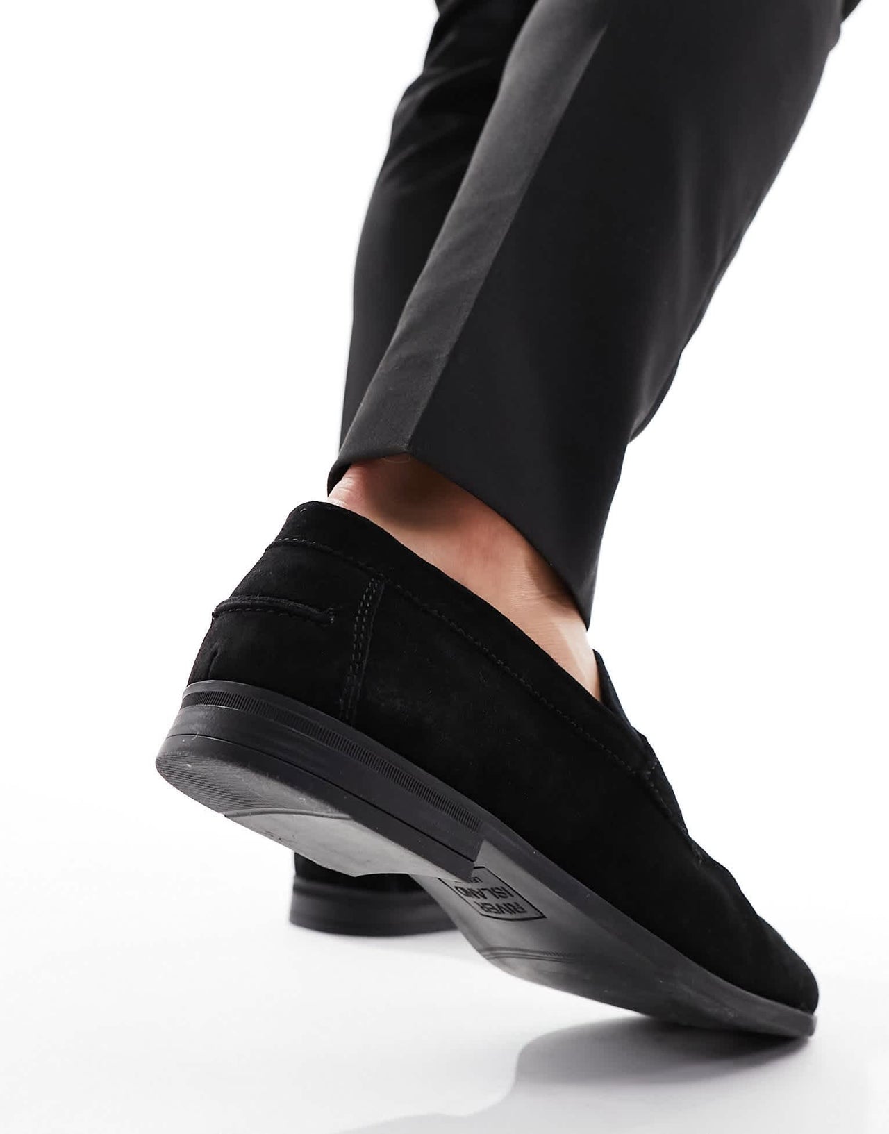 River Island suede tassel loafers in black - ASOS Sample Sale EU Store