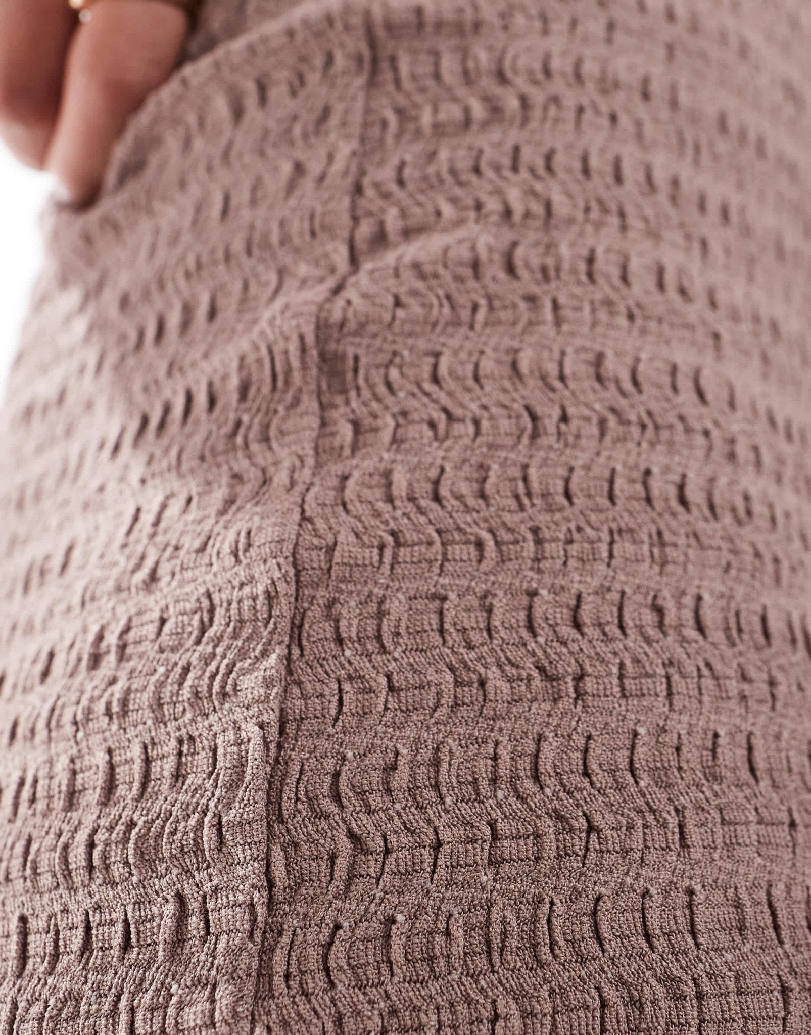 River Island textured flare leg trouser co - ord in light brown - ASOS Sample Sale EU Store