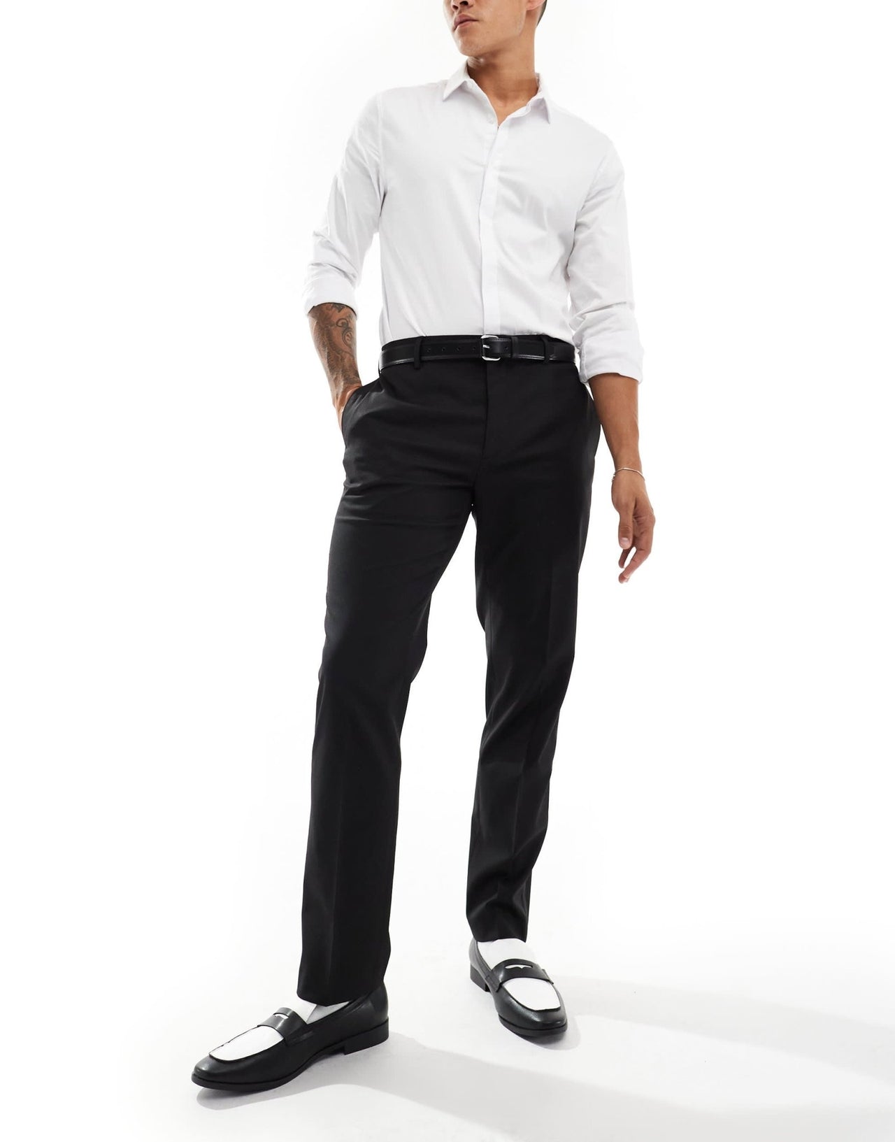 River Island tux suit trousers in black - ASOS Sample Sale EU Store