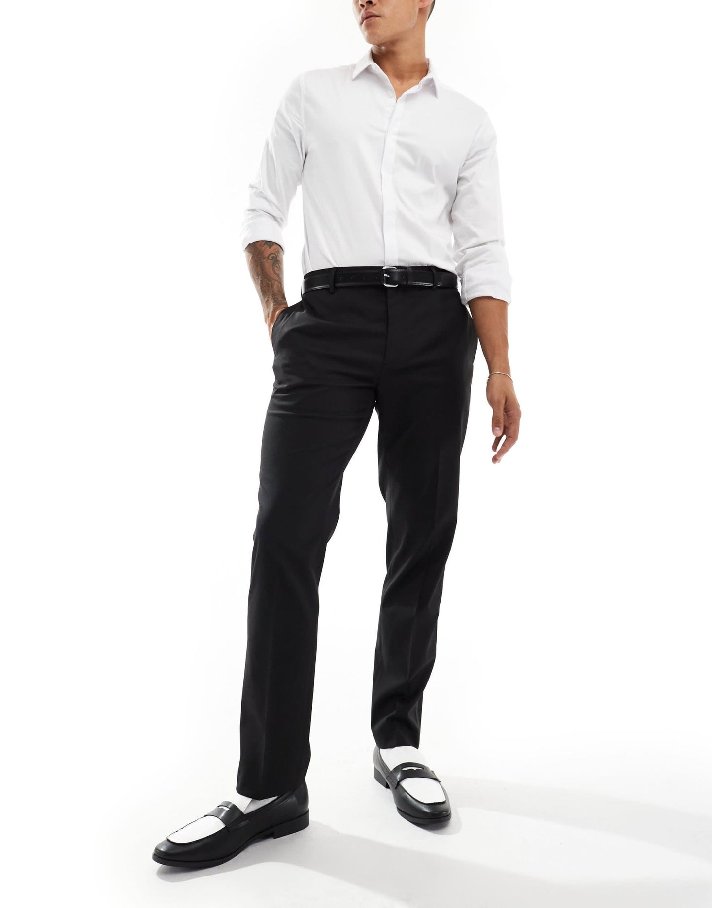 River Island tux suit trousers in black - ASOS Sample Sale EU Store