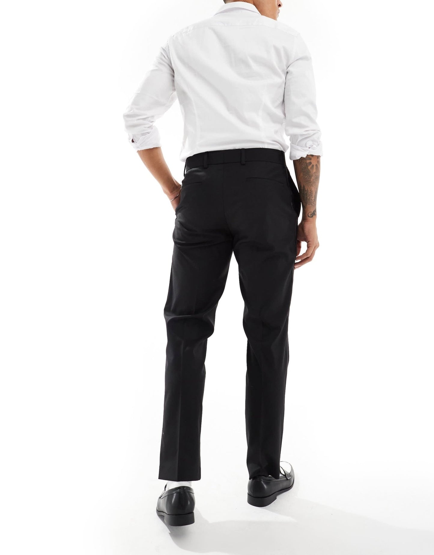 River Island tux suit trousers in black - ASOS Sample Sale EU Store