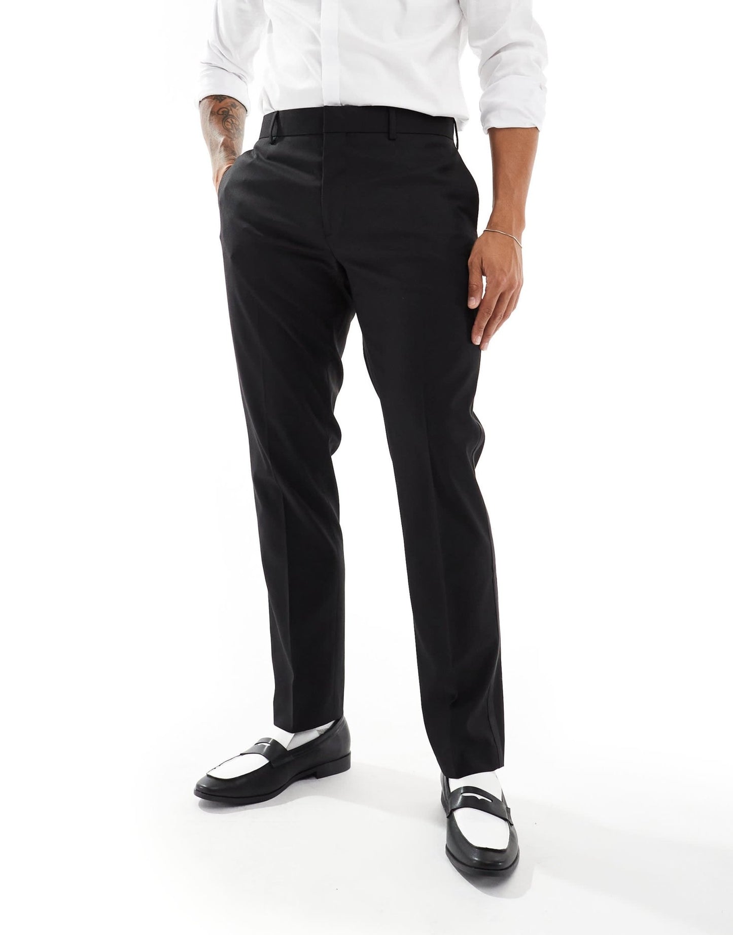 River Island tux suit trousers in black - ASOS Sample Sale EU Store