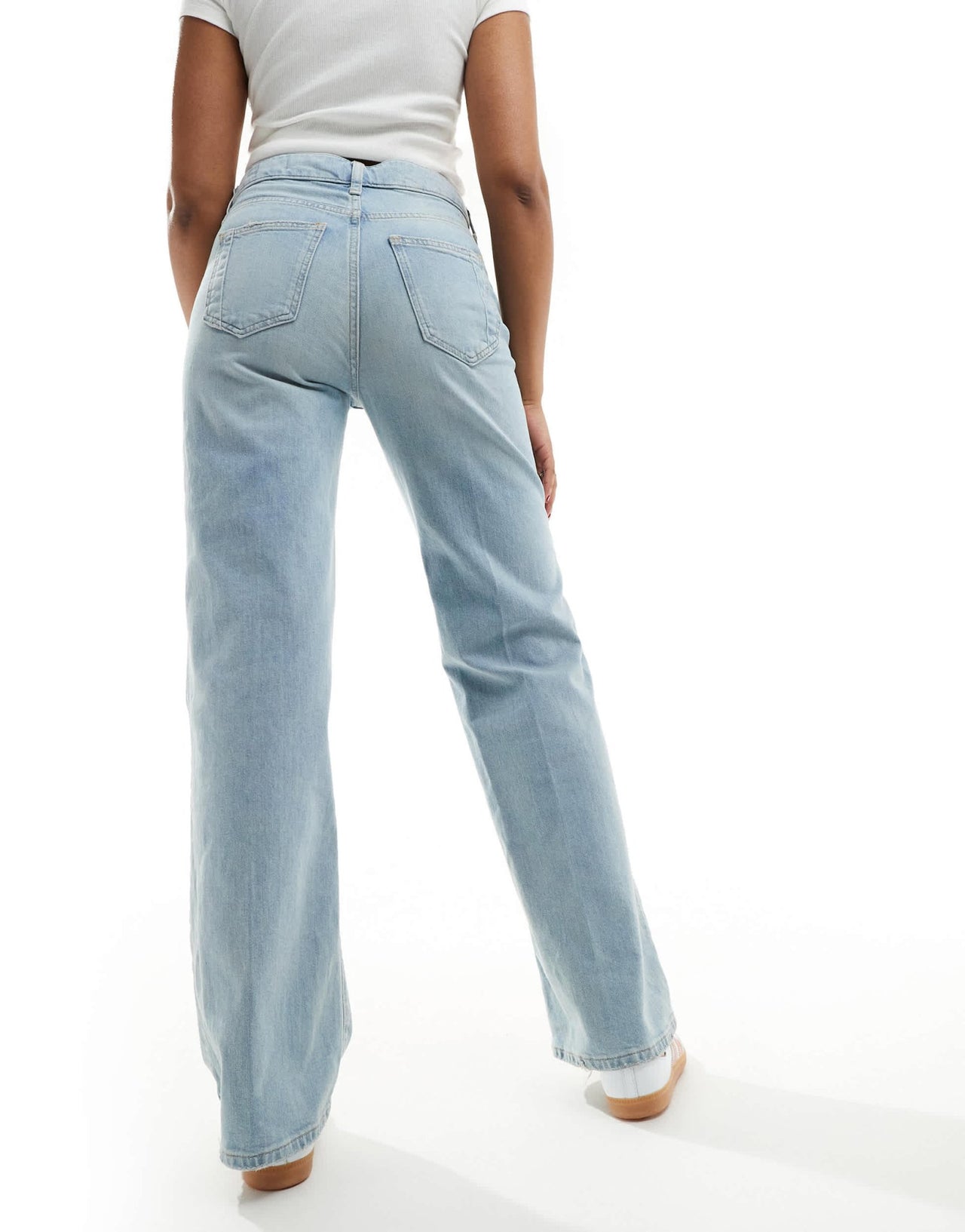 River Island wide leg jeans in light blue - ASOS Sample Sale EU Store