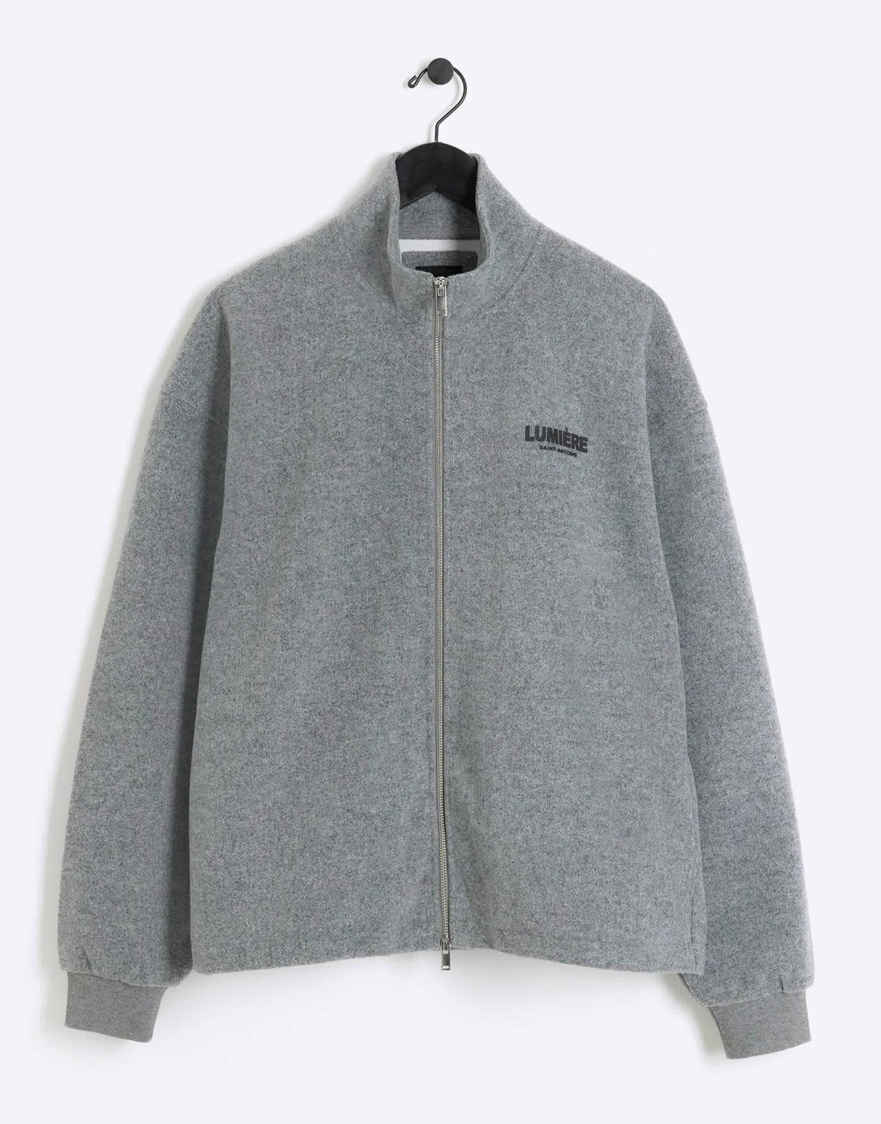 River Island zip up sweatshirt in grey marl - ASOS Sample Sale EU Store