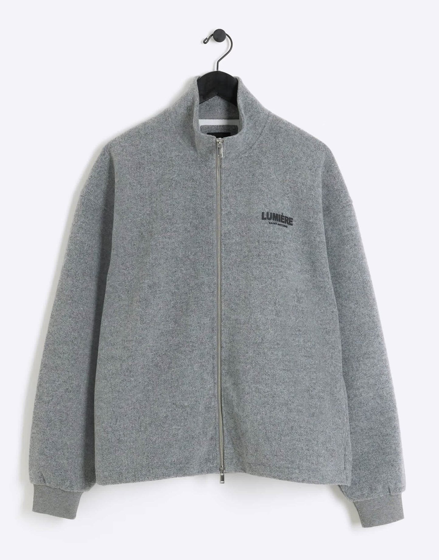 River Island zip up sweatshirt in grey marl - ASOS Sample Sale EU Store