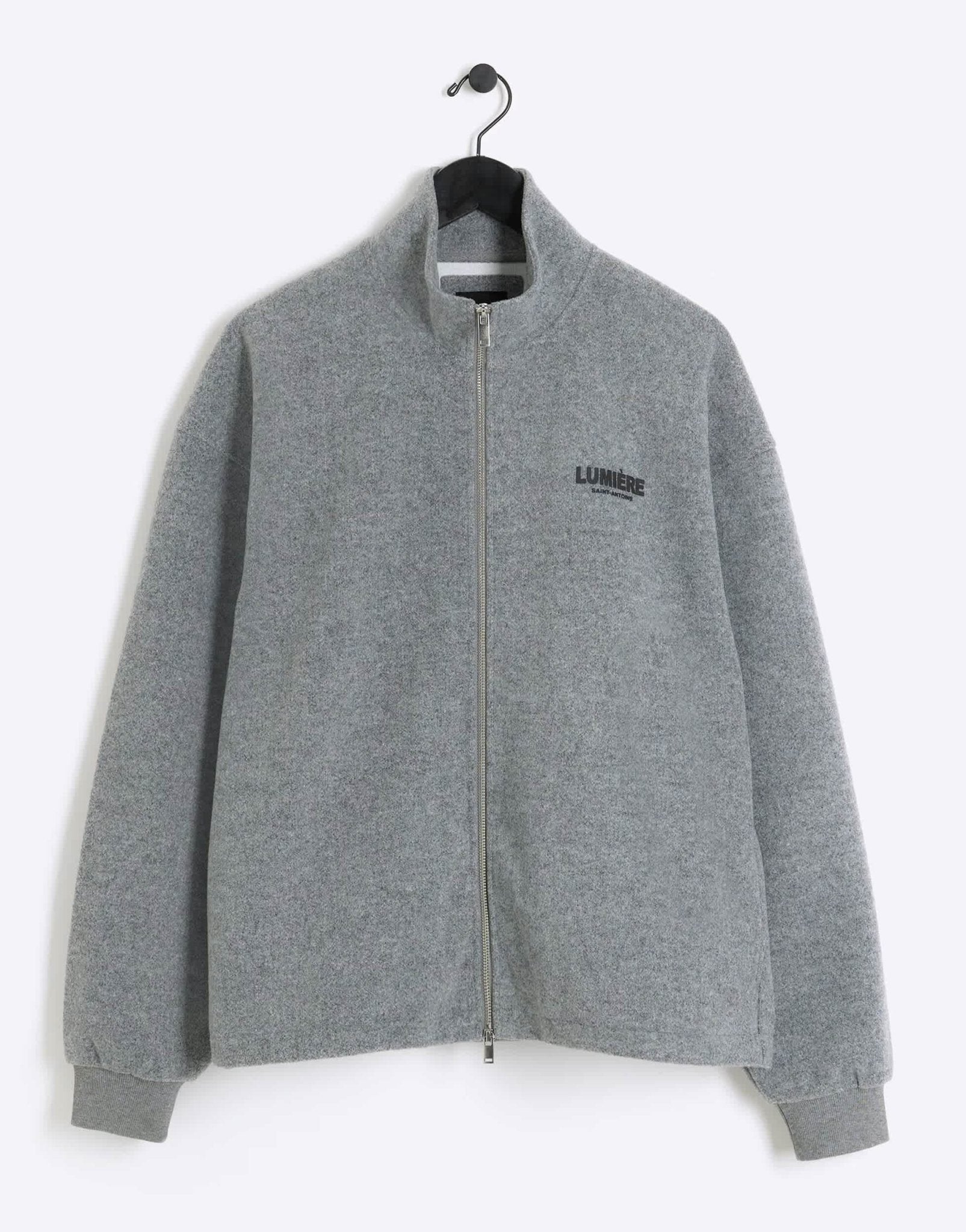 River Island zip up sweatshirt in grey marl - ASOS Sample Sale EU Store