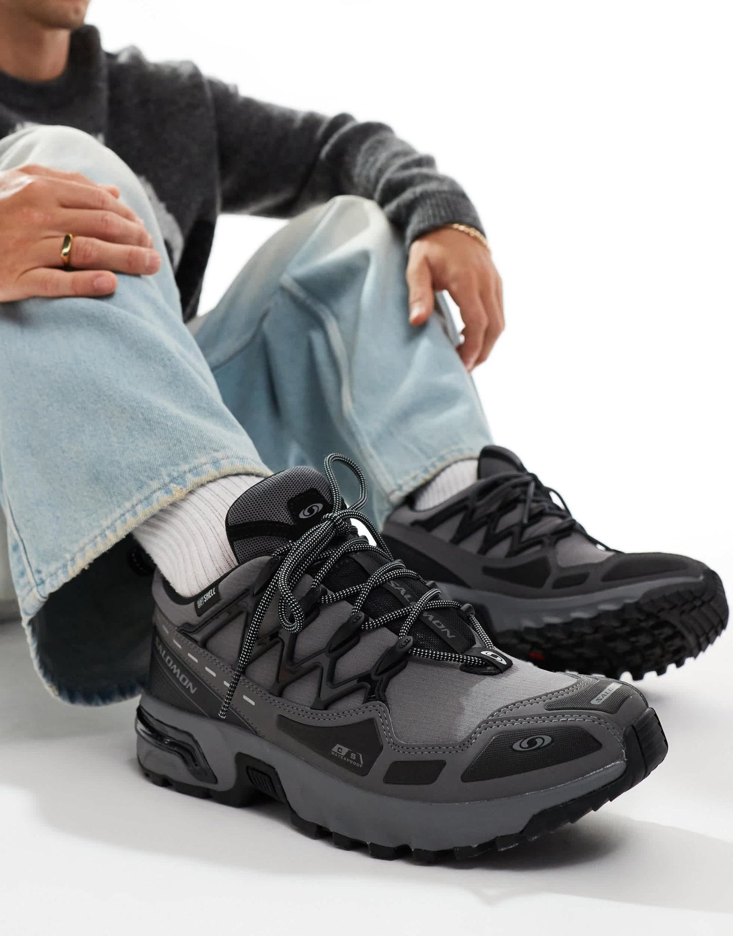 Salomon ACS + CSWP trainers in grey - ASOS Sample Sale EU Store