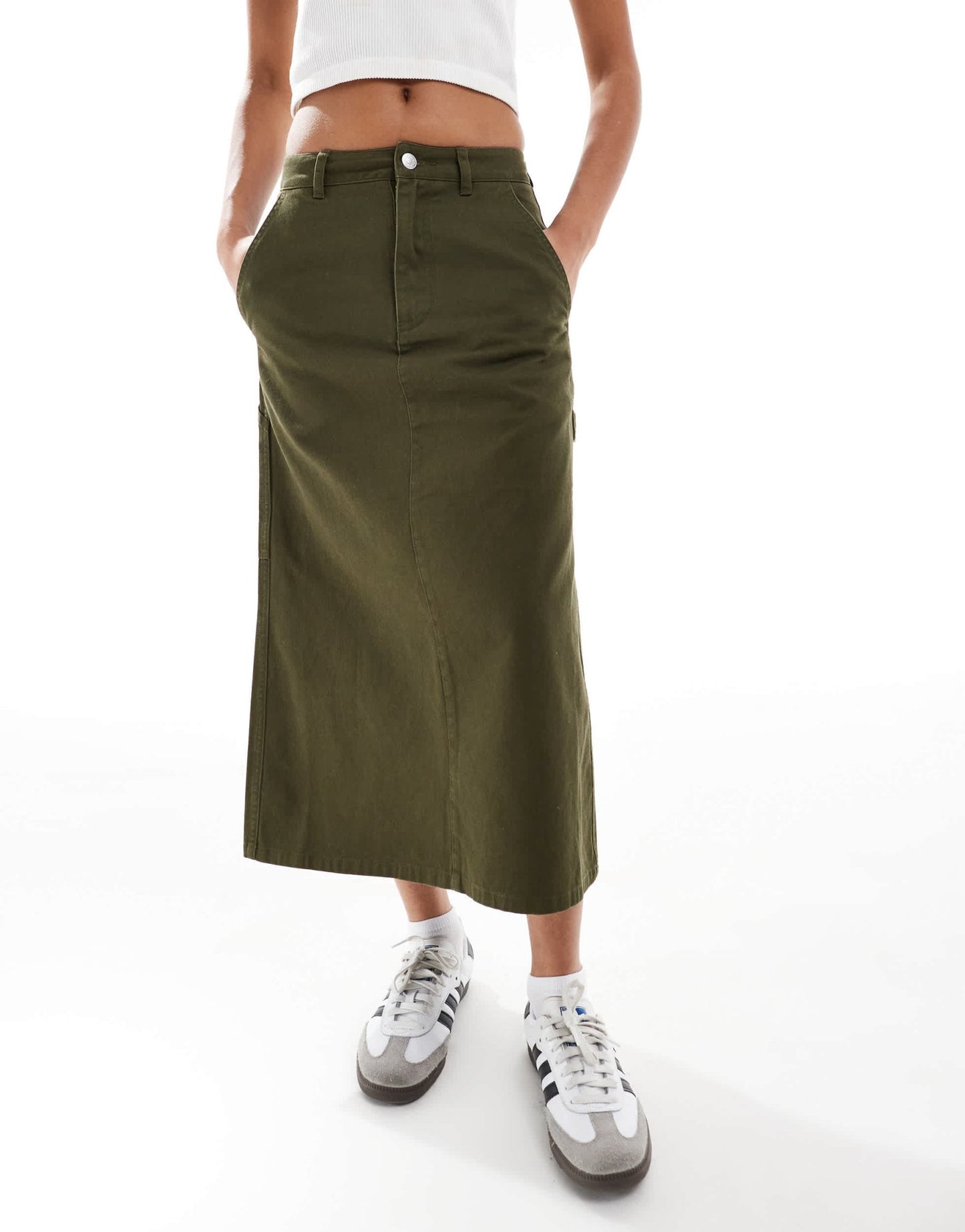Santa Cruz classic carpenter maxi skirt in green - ASOS Sample Sale EU Store