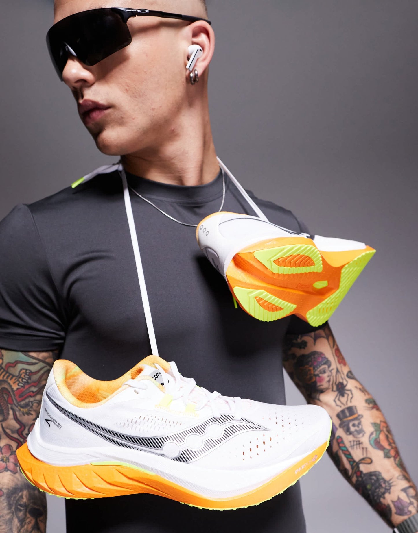 Saucony Endorphin Speed 4 running trainers in white and peel - ASOS Sample Sale EU Store