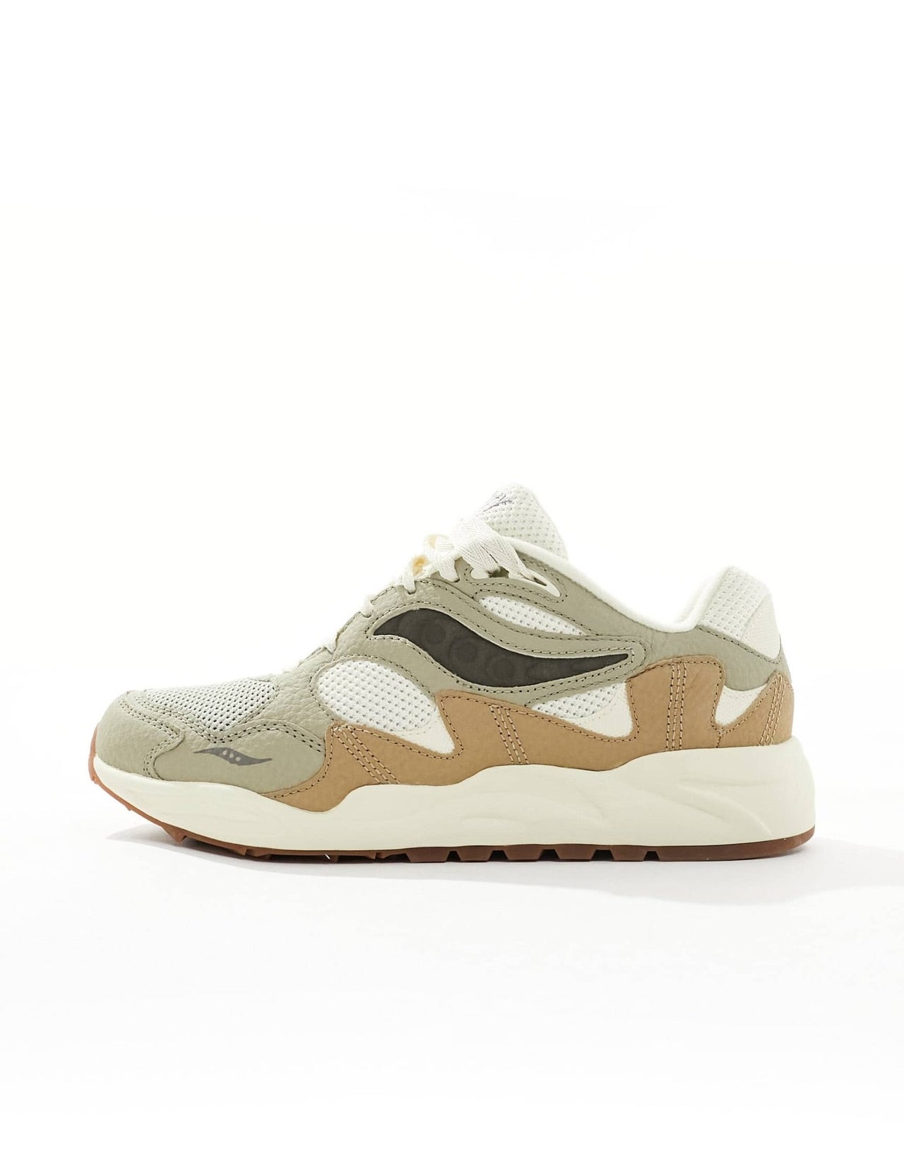Saucony Grid Shadow 2 trainers in sand and sage - ASOS Sample Sale EU Store