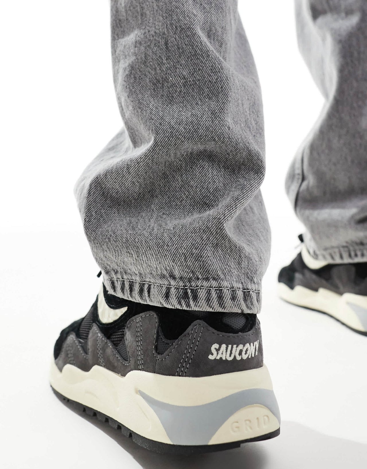 Saucony Originals Grid Shadow 2 trainers in black and cream - ASOS Sample Sale EU Store