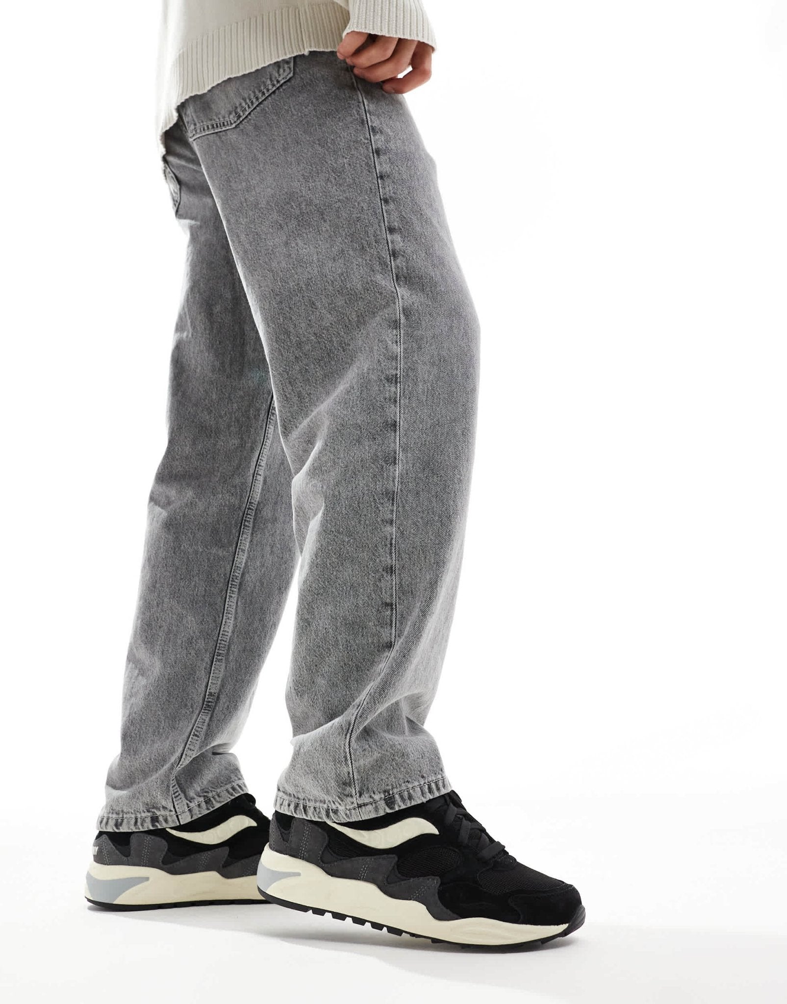 Saucony Originals Grid Shadow 2 trainers in black and cream - ASOS Sample Sale EU Store