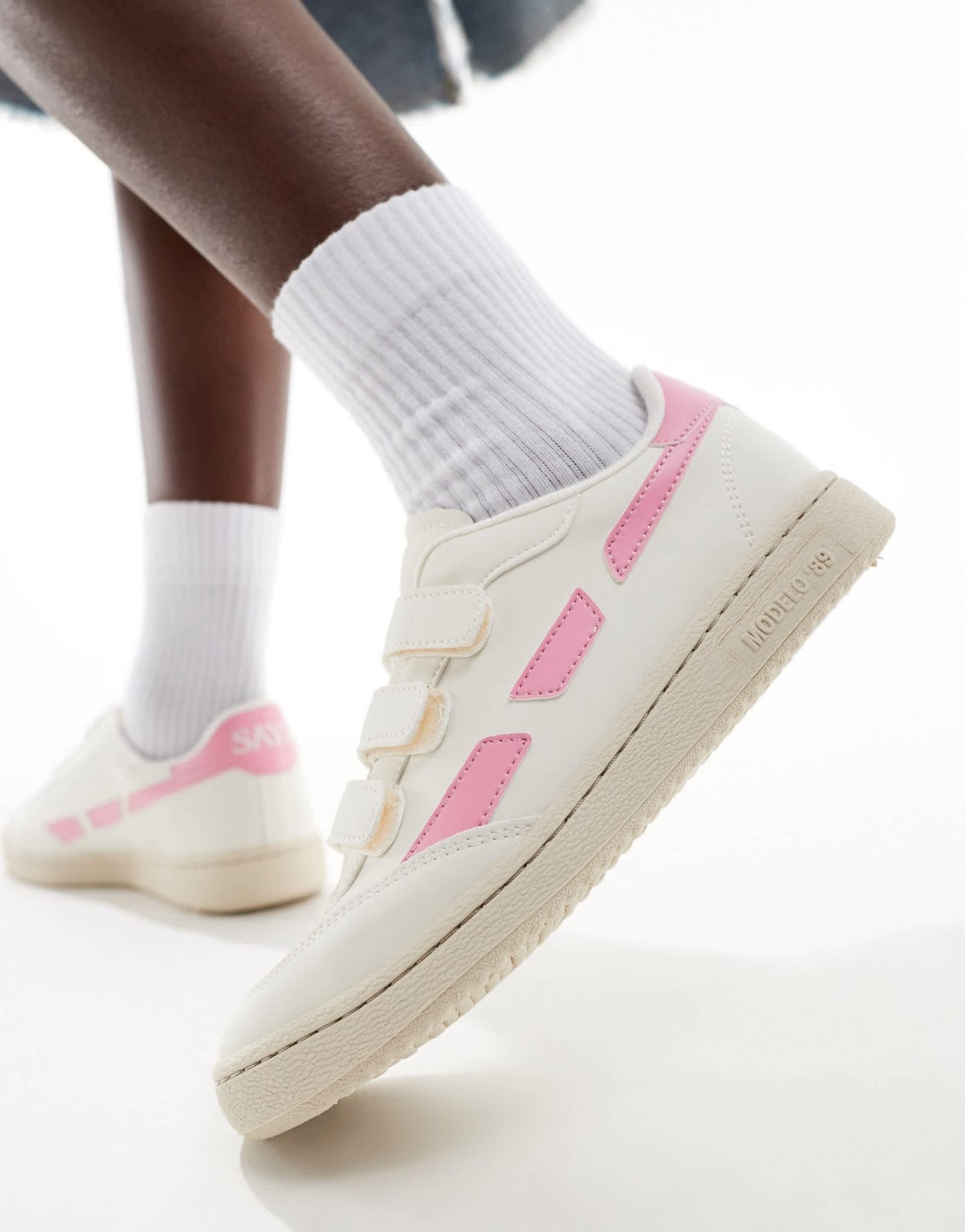 Saye Modelo '89 strap trainers in pink - ASOS Sample Sale EU Store