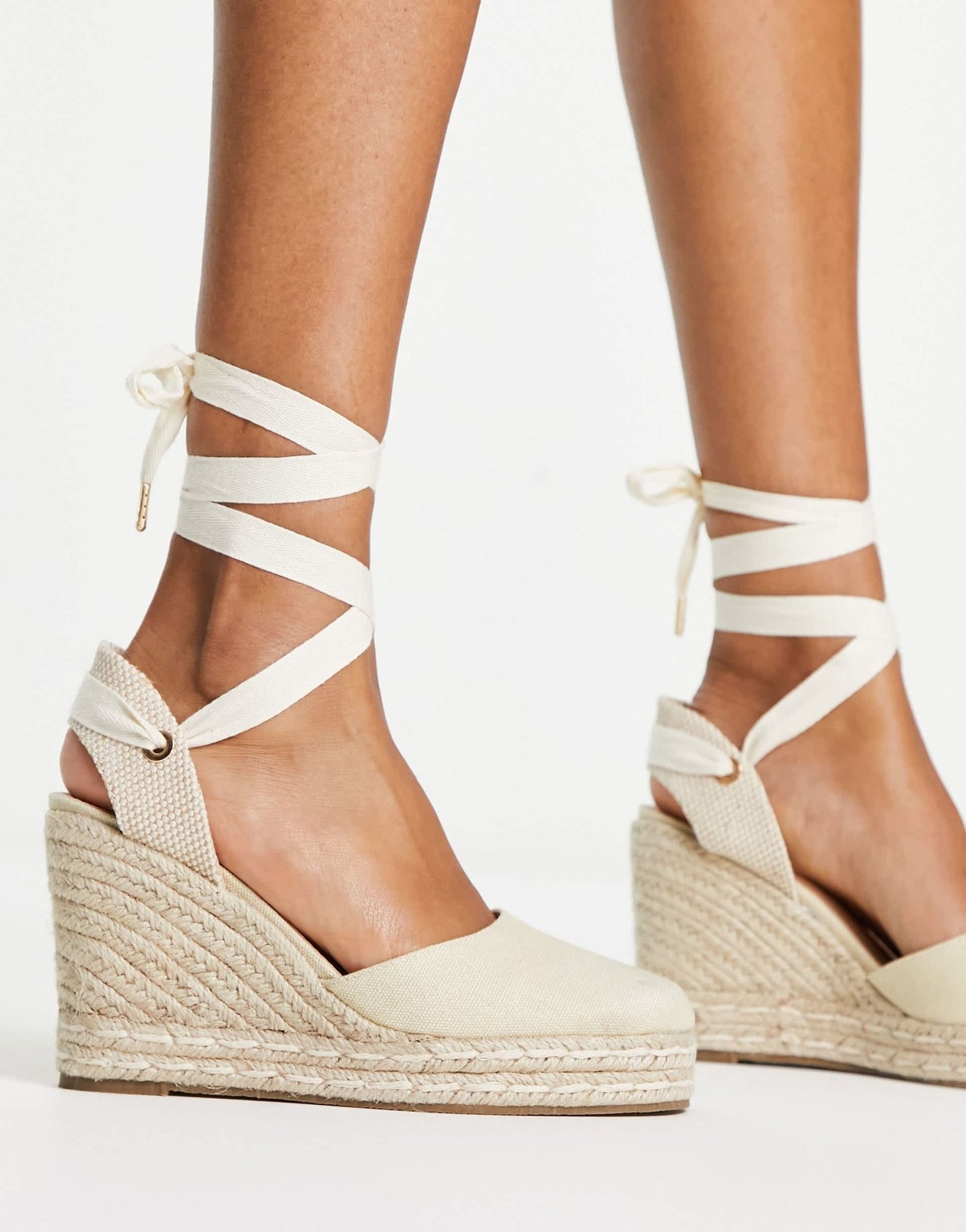 schuh Venus closed toe wedge espadrilles in natural - ASOS Sample Sale EU Store