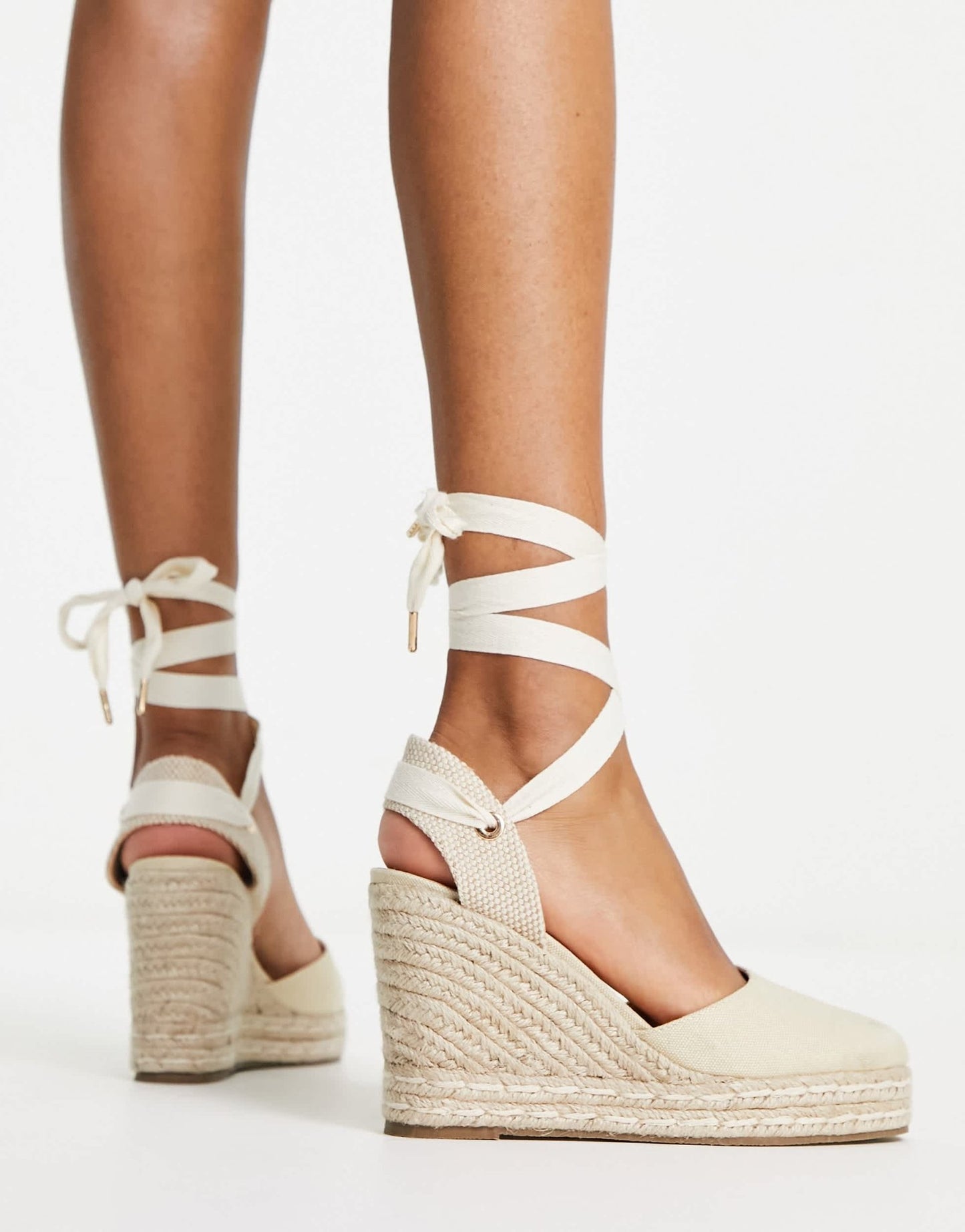 schuh Venus closed toe wedge espadrilles in natural - ASOS Sample Sale EU Store