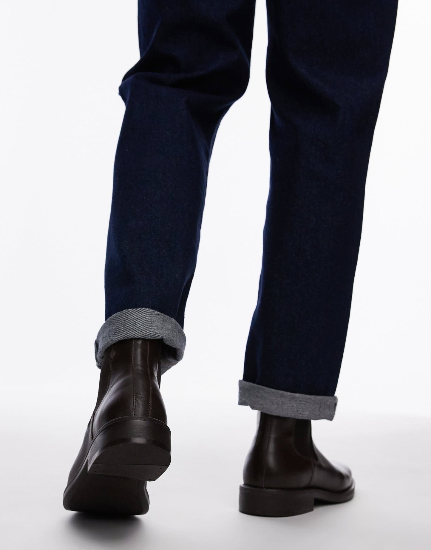 Selected Leather chelsea boots in brown - ASOS Sample Sale EU Store