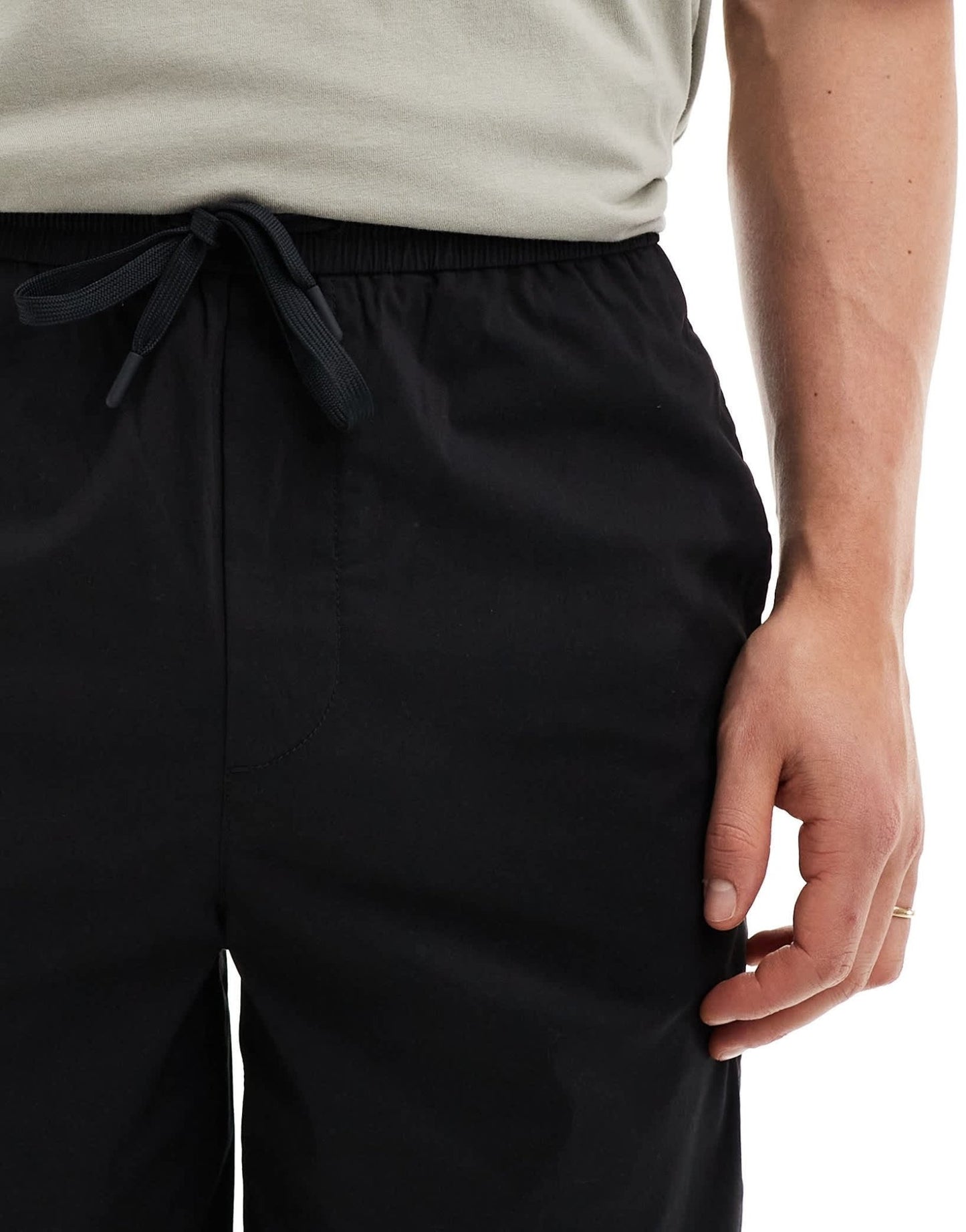 Selected loose tech cargo short in black - ASOS Sample Sale EU Store
