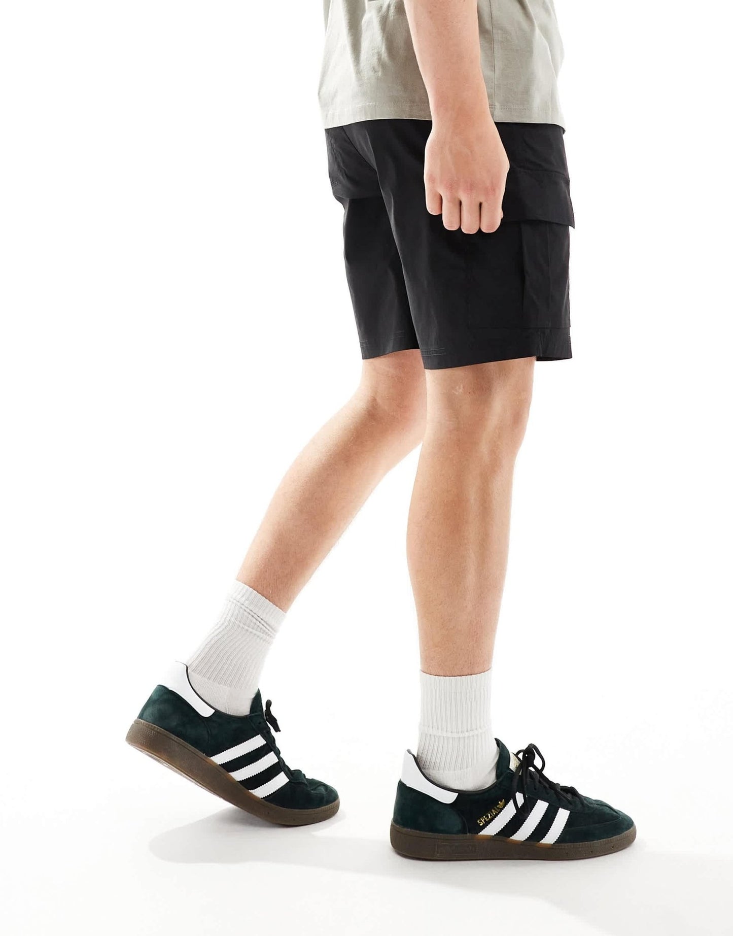 Selected loose tech cargo short in black - ASOS Sample Sale EU Store