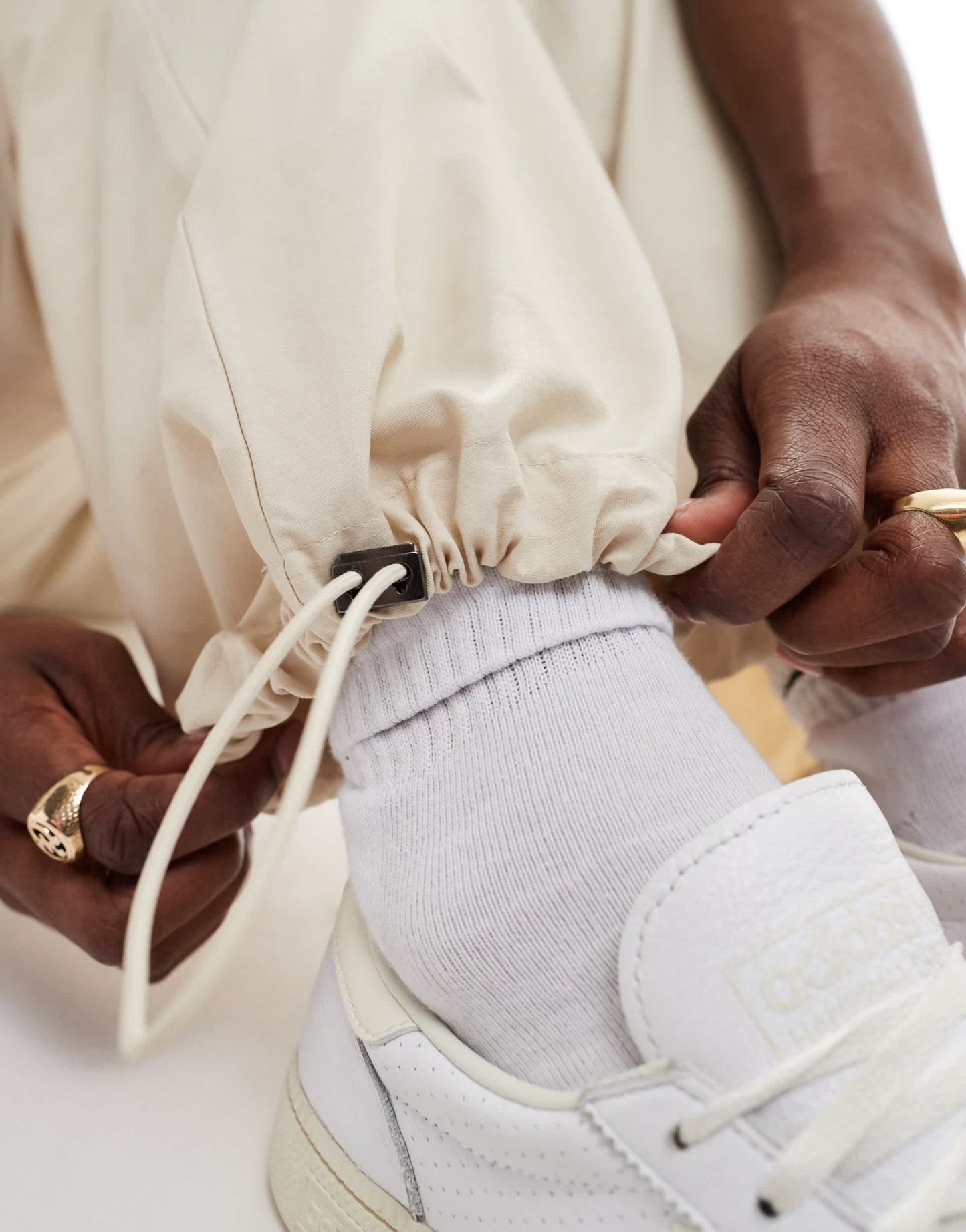 Selected oversized pant in beige - ASOS Sample Sale EU Store