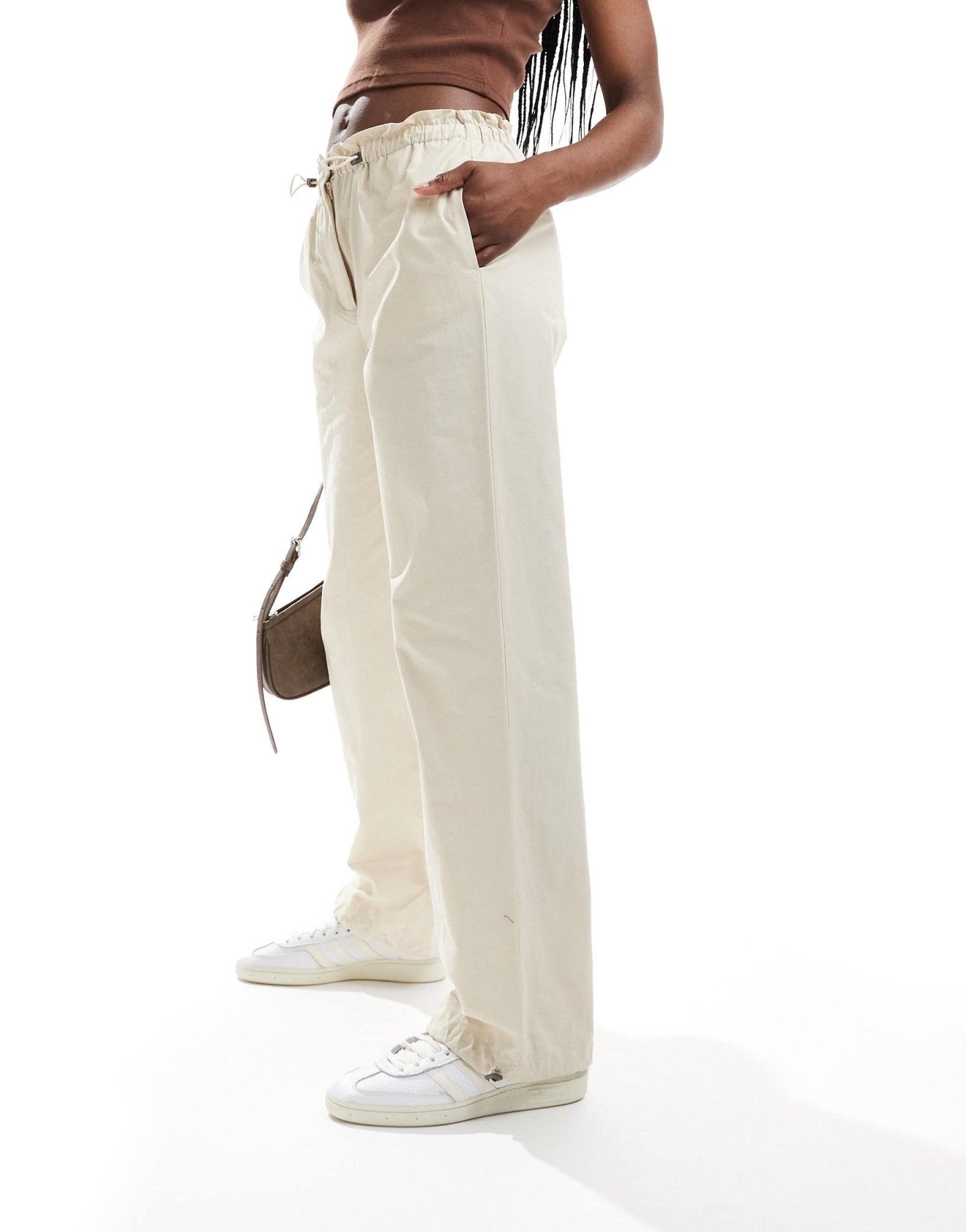Selected oversized pant in beige - ASOS Sample Sale EU Store